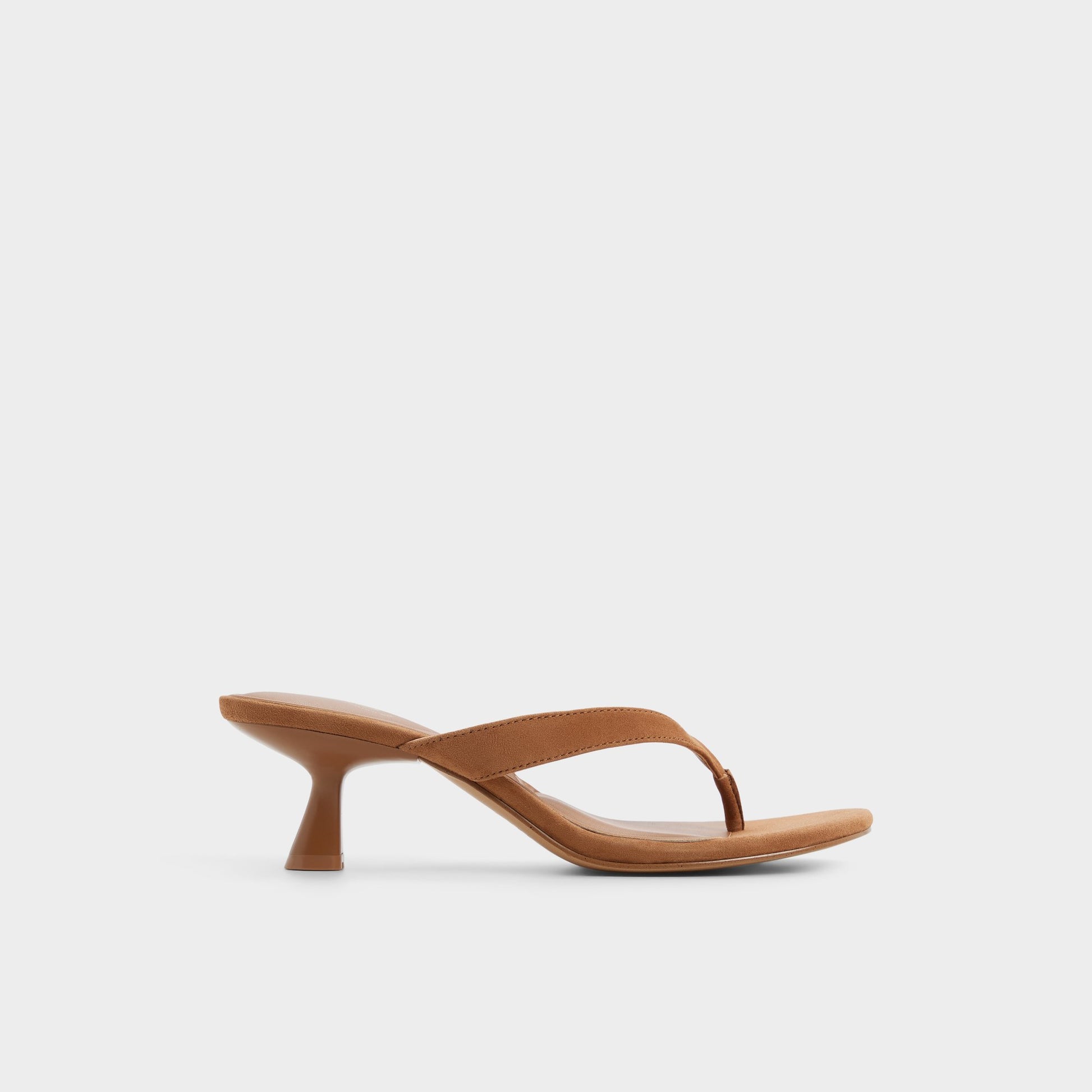 Main View of Medium brown Jump Heeled flip flop for Womens