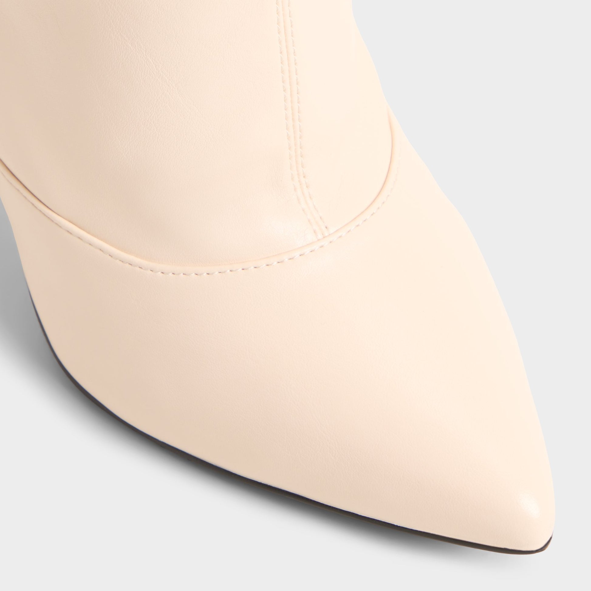 Close-up of the Cream Daroba Over-the-knee boot