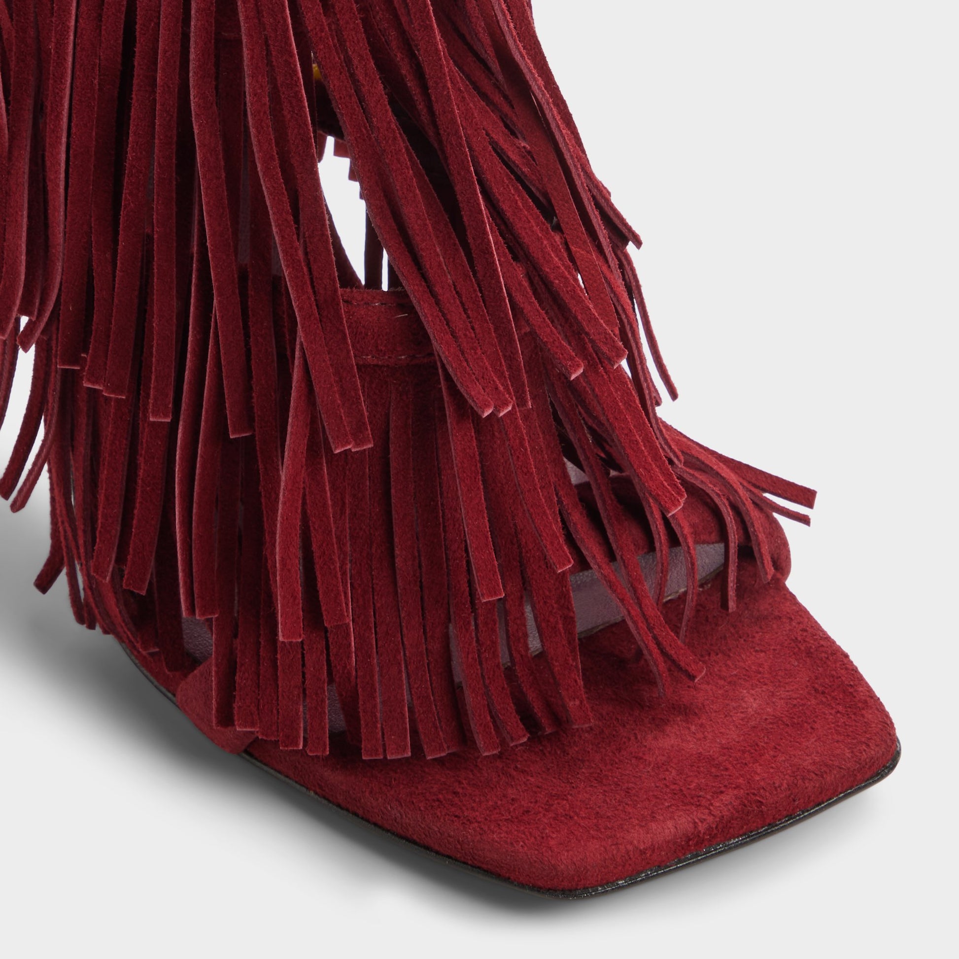 Close-up of the Bordo Nahana Strappy heeled sandal