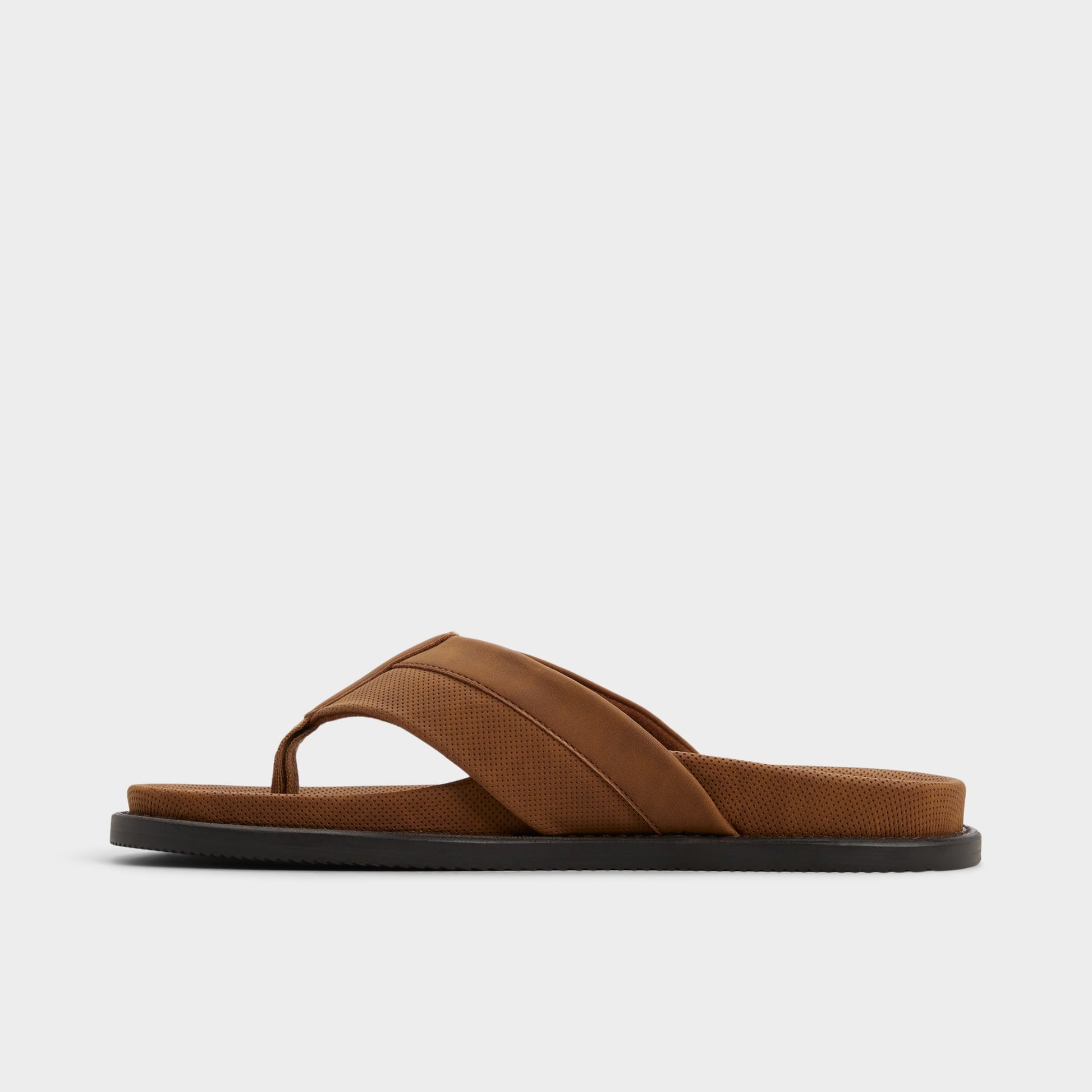Side view of Cognac Beachbreeze Slide sandal