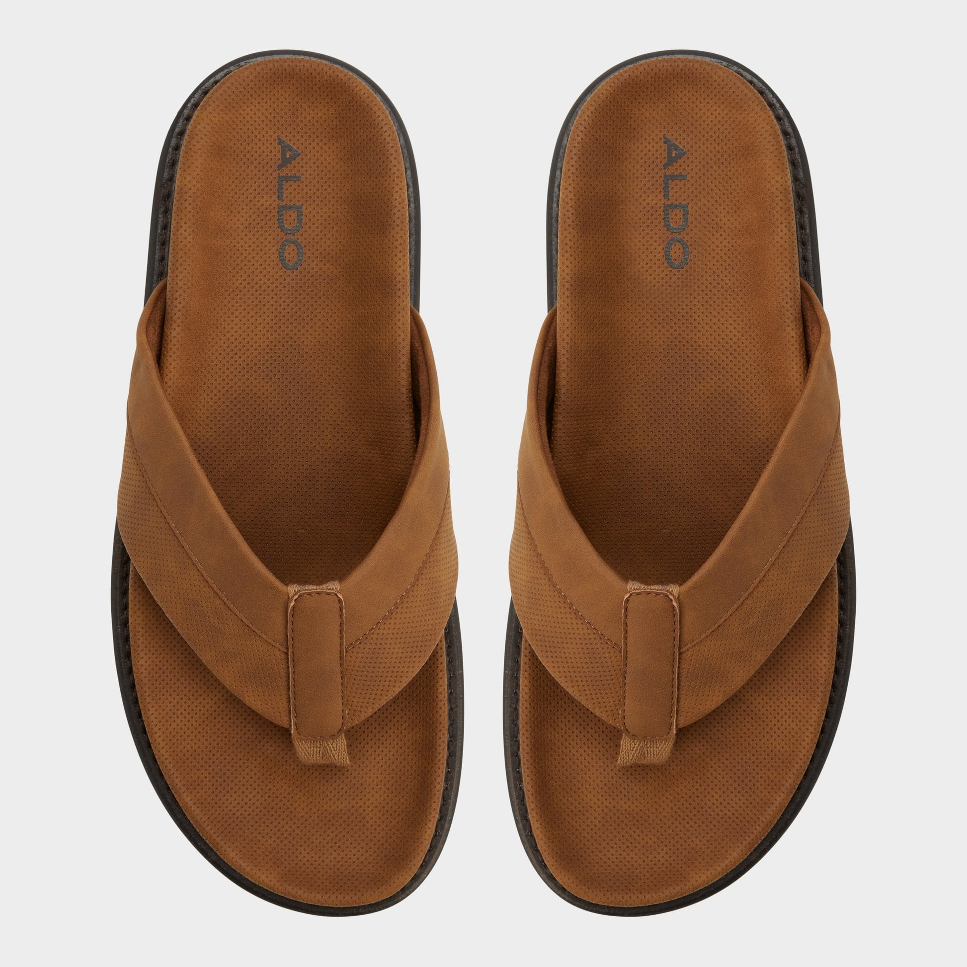 Top-down view of the Cognac Beachbreeze Slide sandal