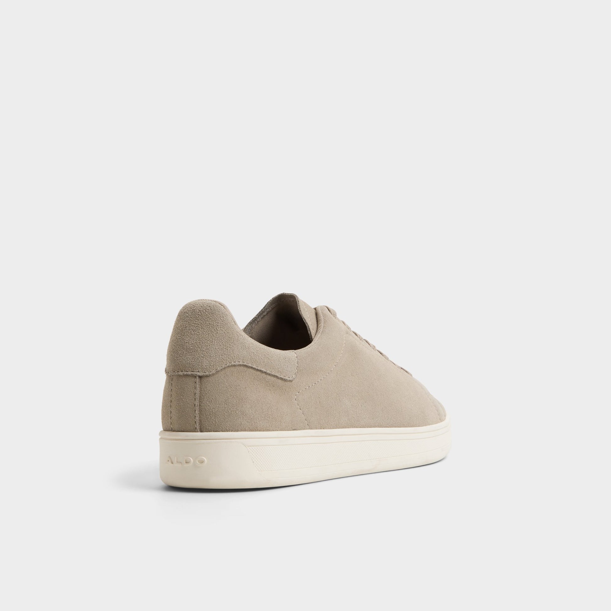 Three-quarter angle of Taupe Grit Low top sneaker's back side