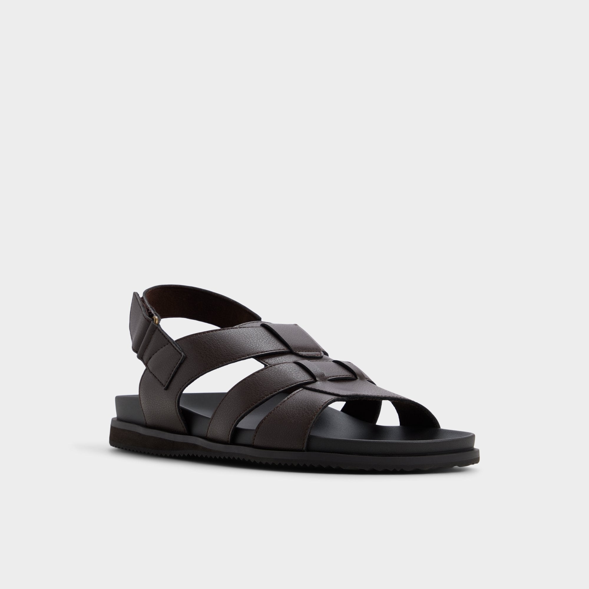 靴 nonnative  SLIPPER HANDYMAN SANDAL Nuno – Men Dark brown Strappy flat sandal - ALDO