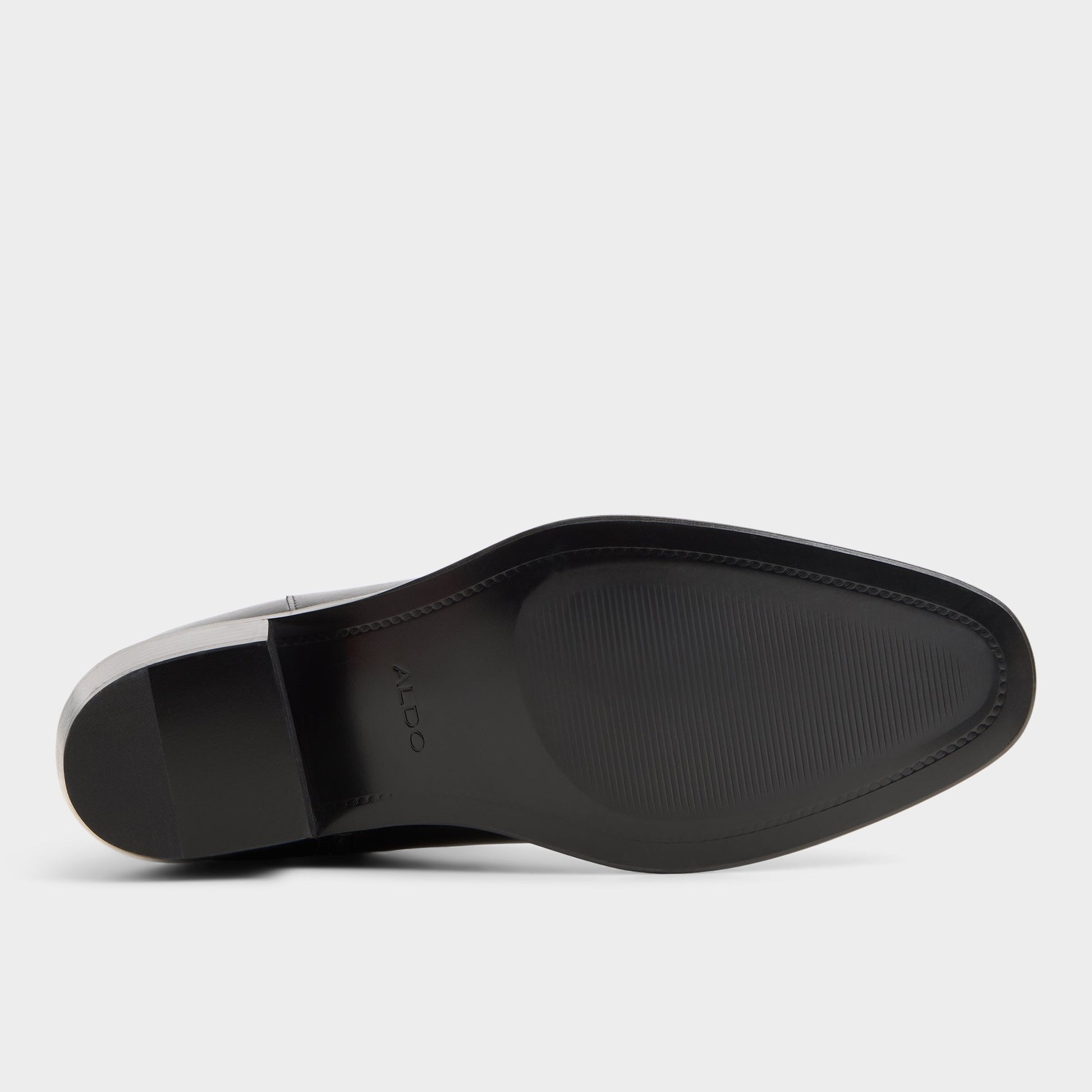 View of Black Calder Ankle boot's sole
