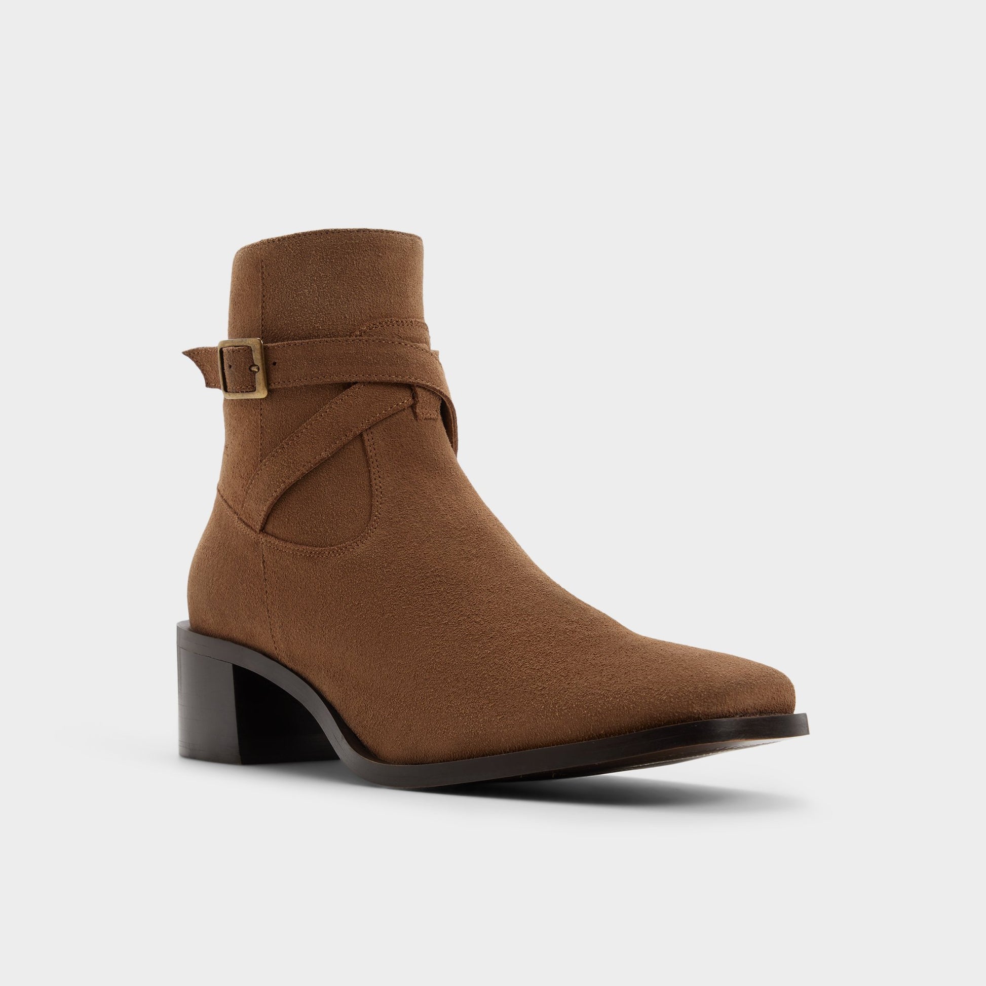 Three-quarter angle of Cognac Barano Ankle boot's front side