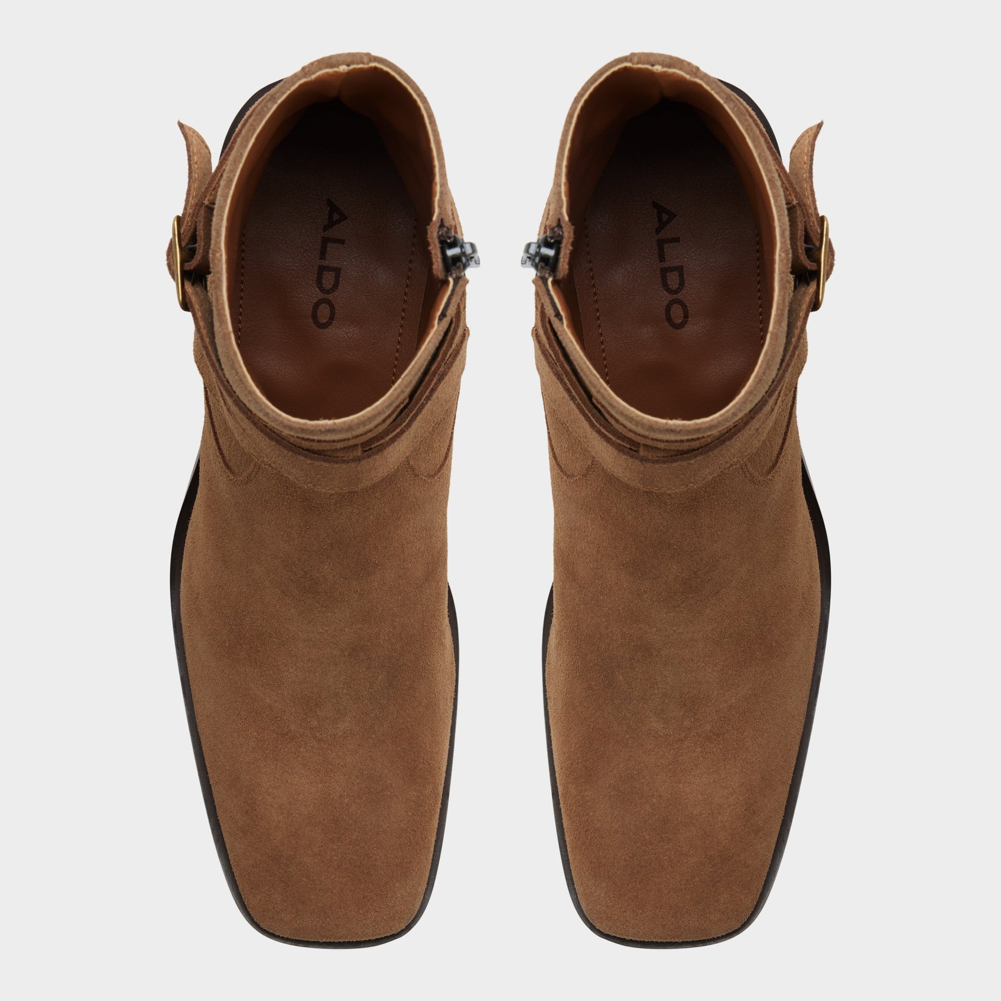 Top-down view of the Cognac Barano Ankle boot