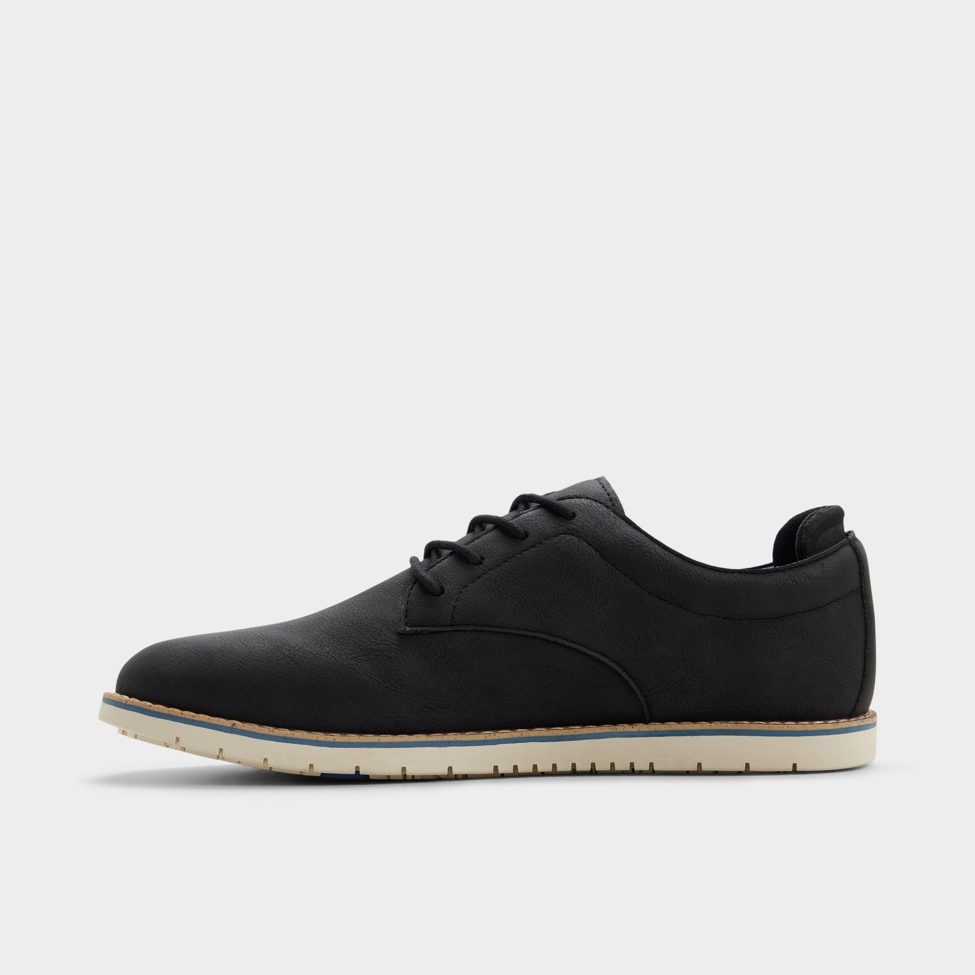 Side view of Black Pedro Oxford shoe