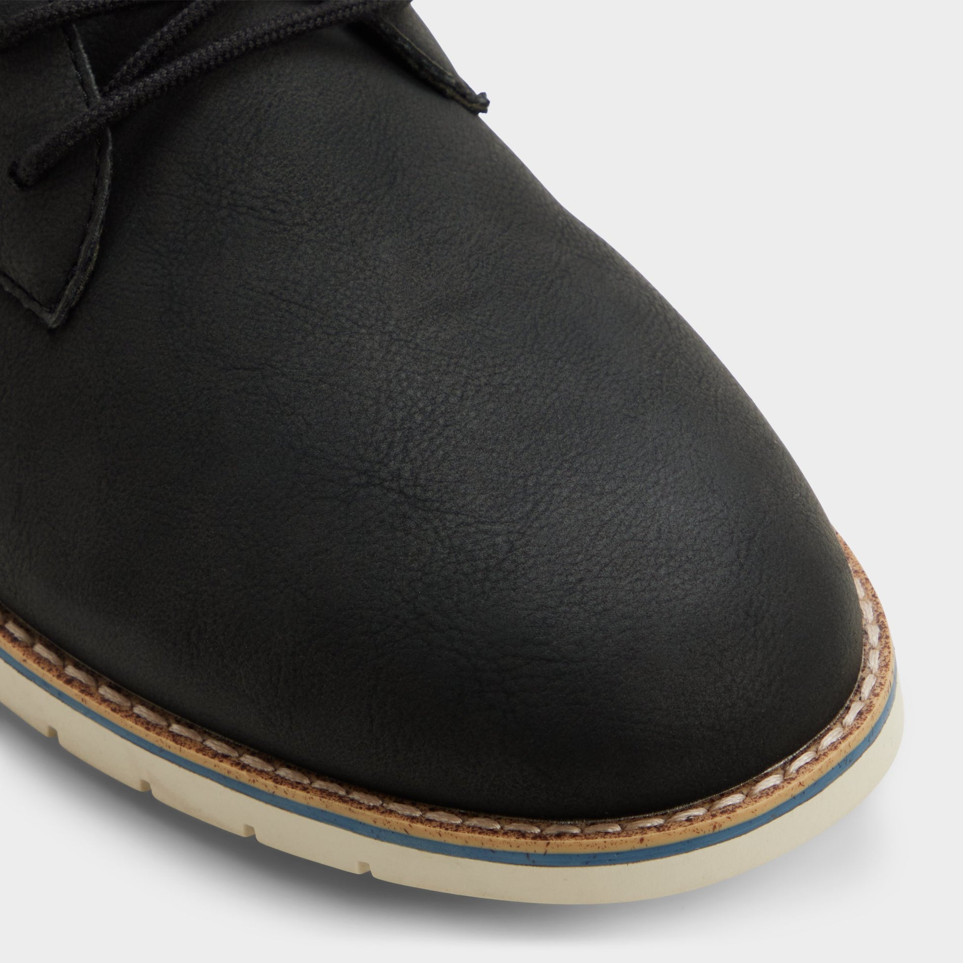 Close-up of the Black Pedro Oxford shoe