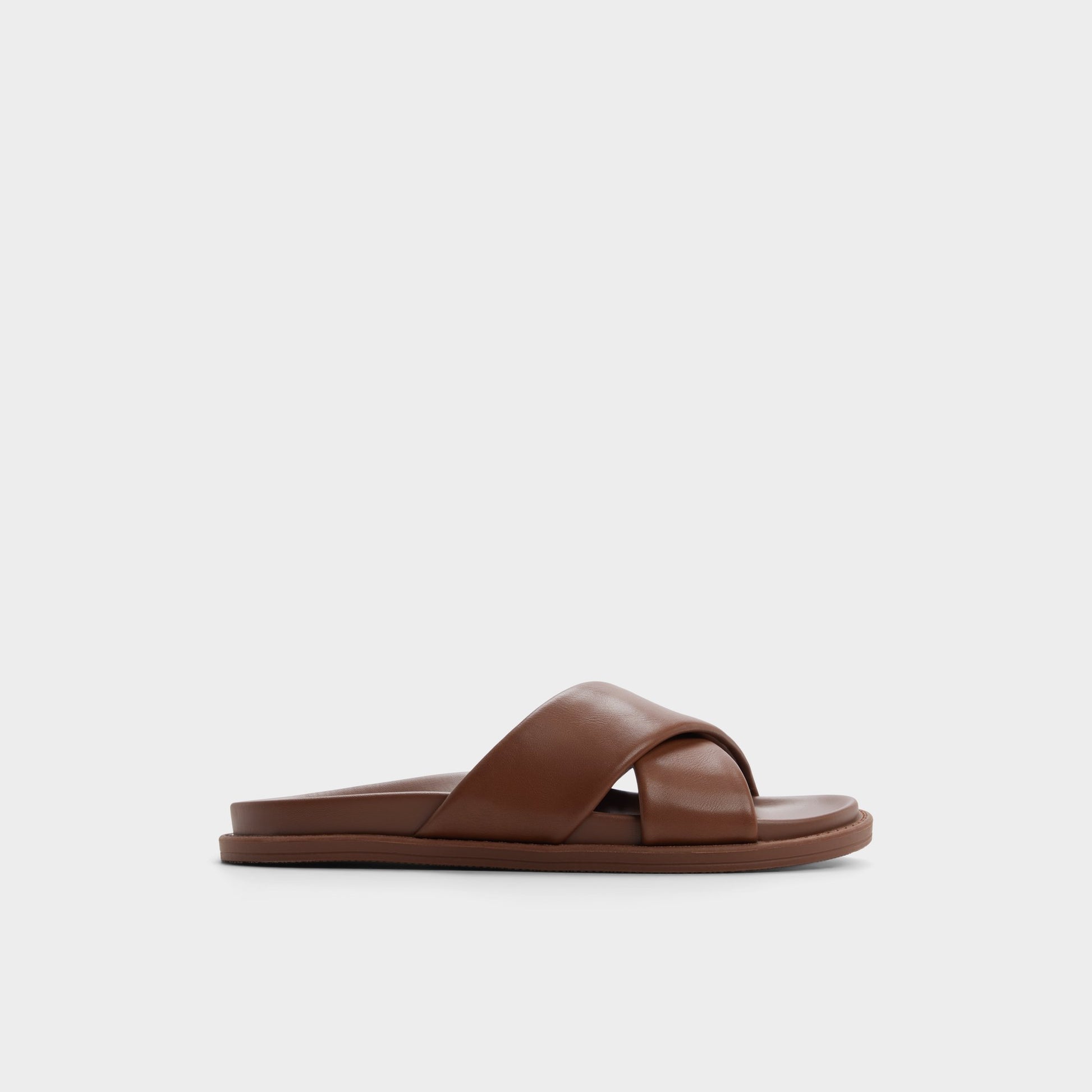 Main View of Dark brown Borgo Slide sandal for Mens
