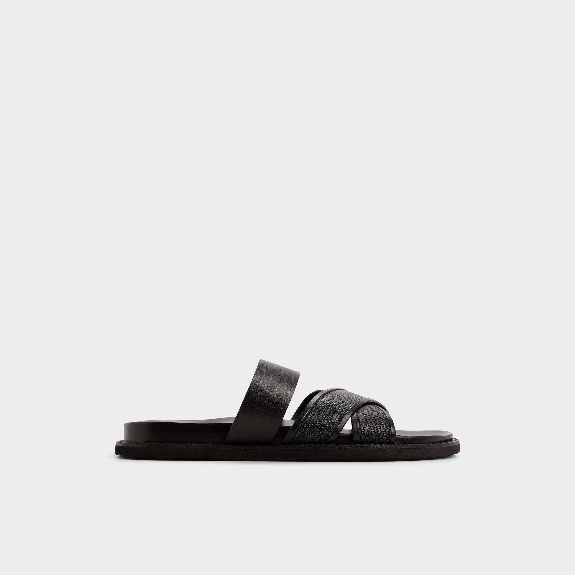 Main View of Black Kendo Slide sandal for Mens