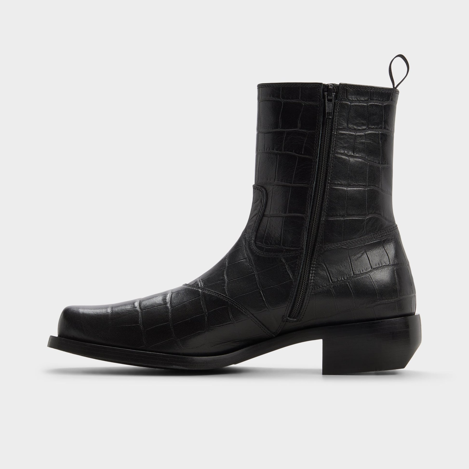 Side view of Other black Lupo Ankle boot