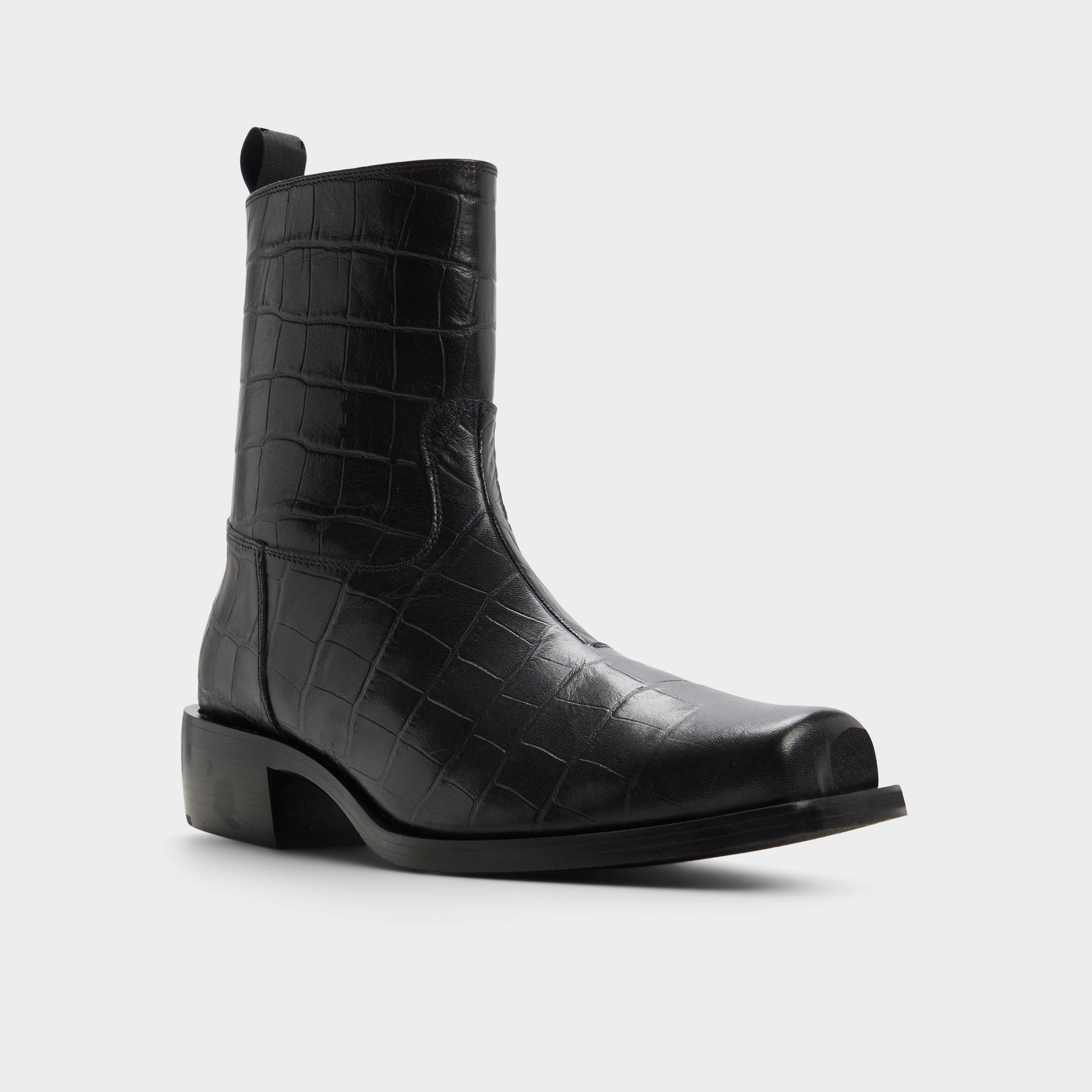 Three-quarter angle of Other black Lupo Ankle boot's front side
