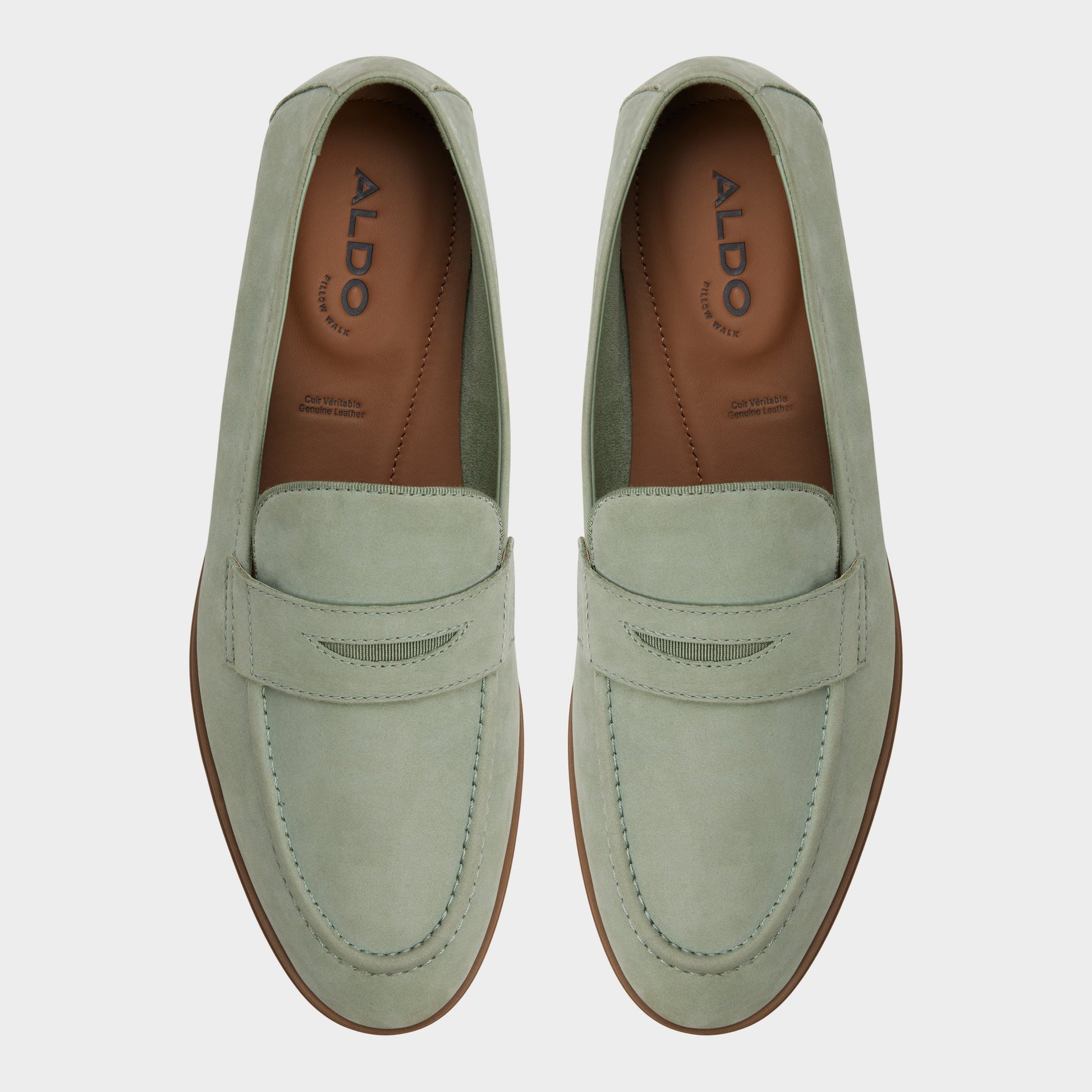 Vue de dessus de la Sauge Clair Journey Mocassin