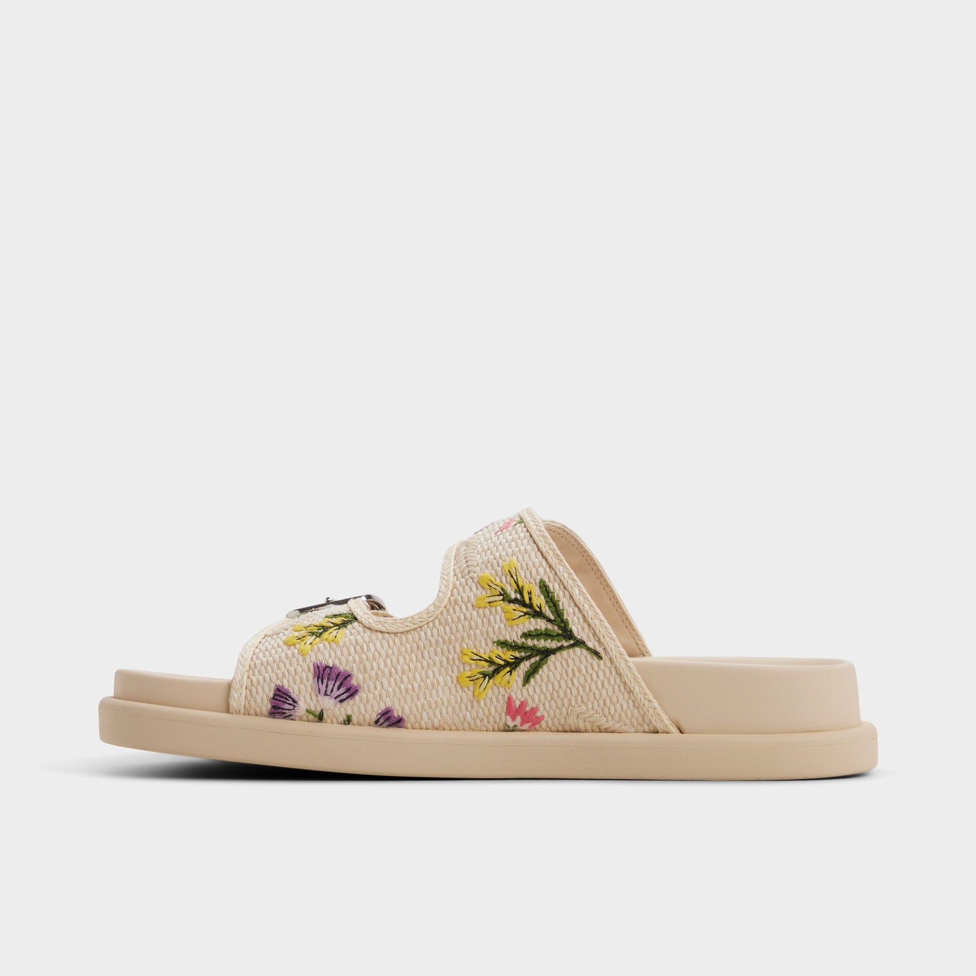 Side view of Multi Bohochic Footbed sandal