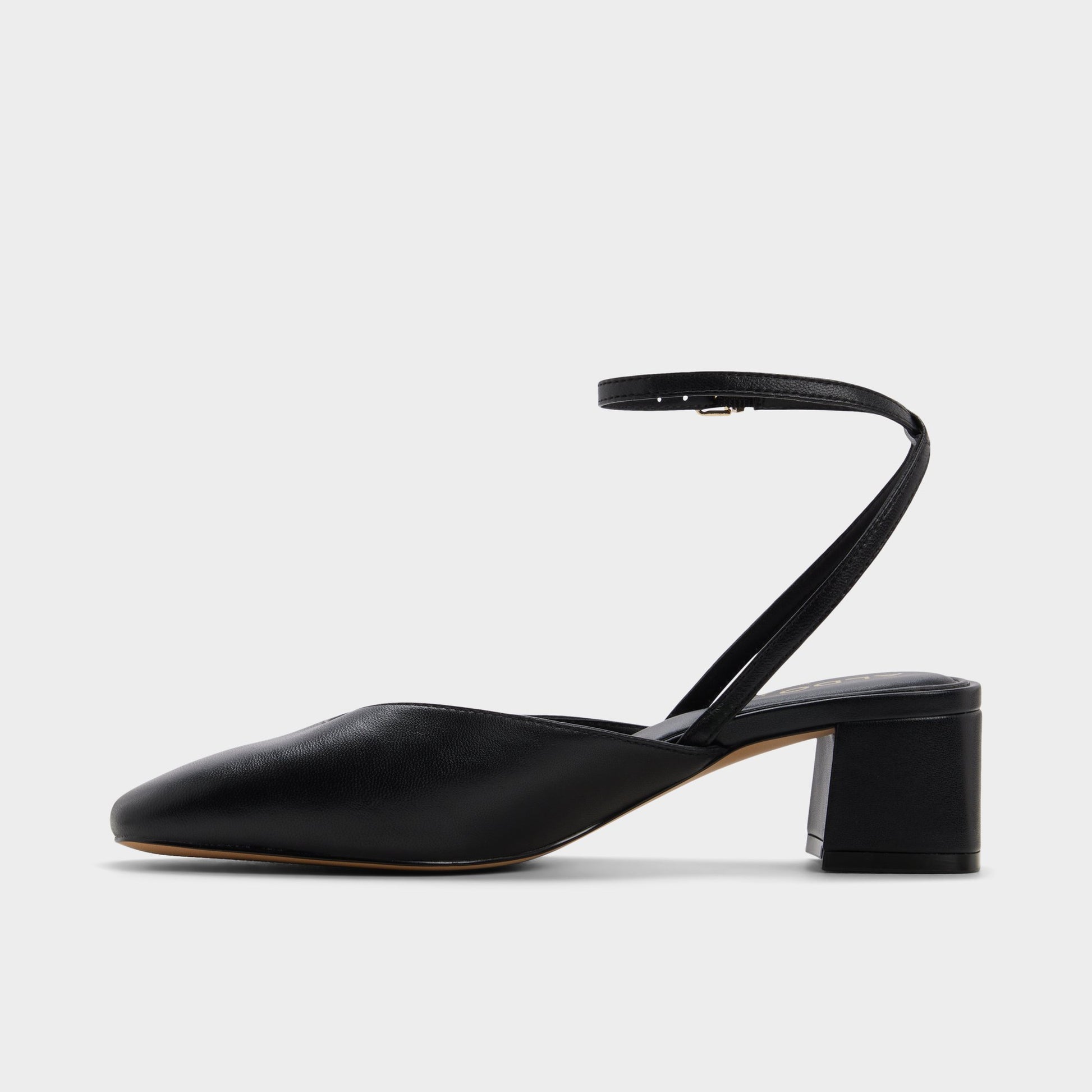 Vue latérale de Autre Noir Elianie Chaussure à talon haut à lanières