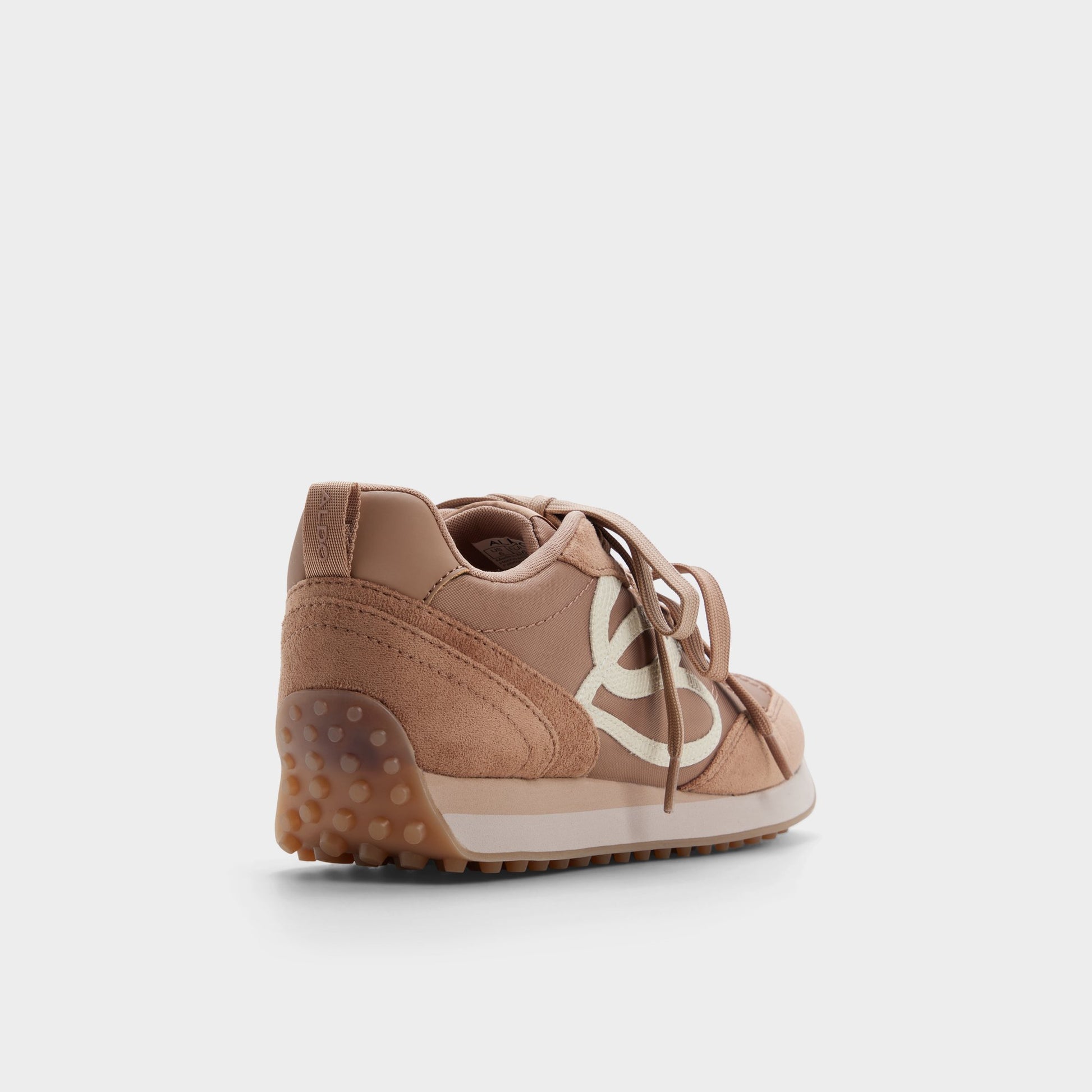 Three-quarter angle of Light brown Caely Sneaker's back side