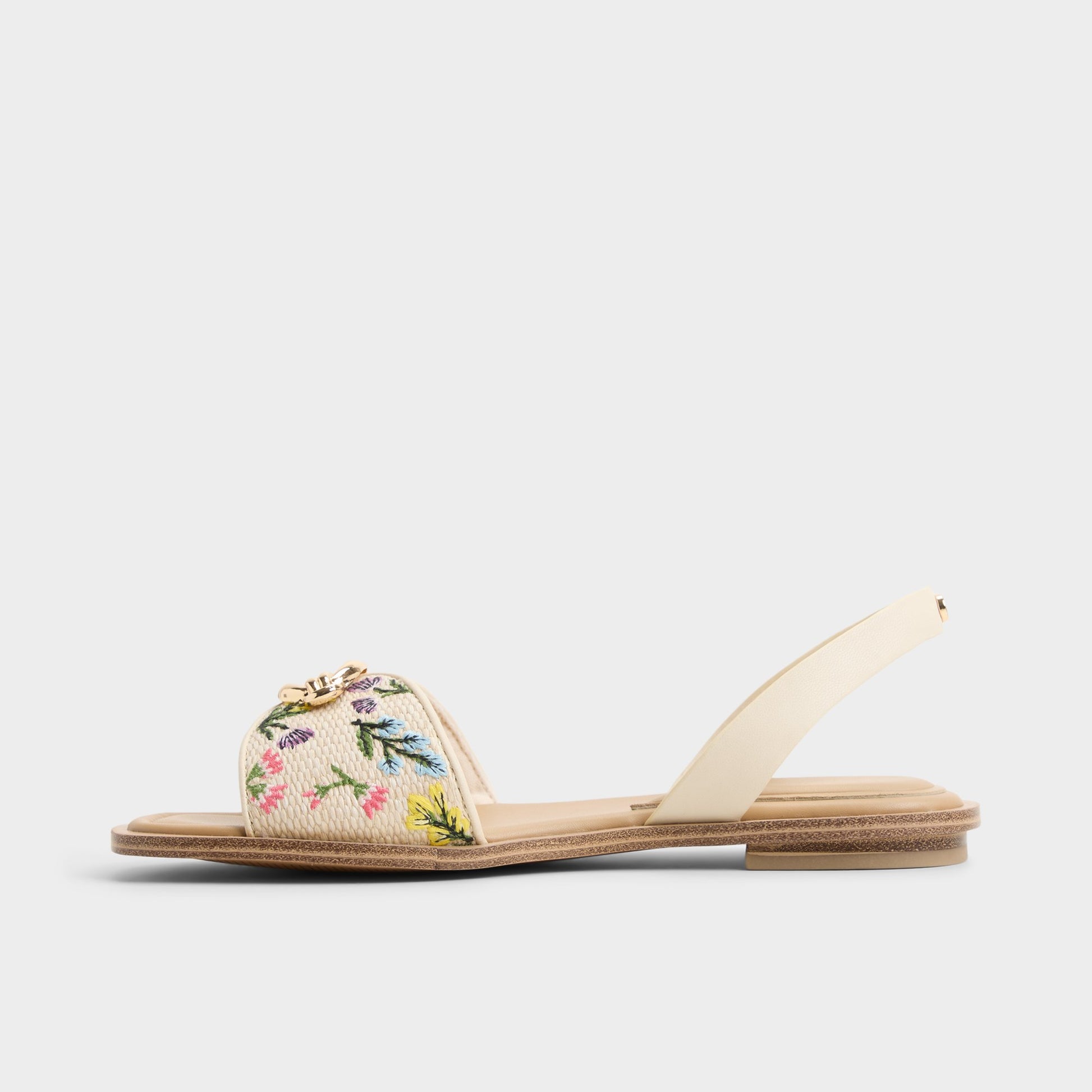 Side view of Multi Calelian Flat sandal