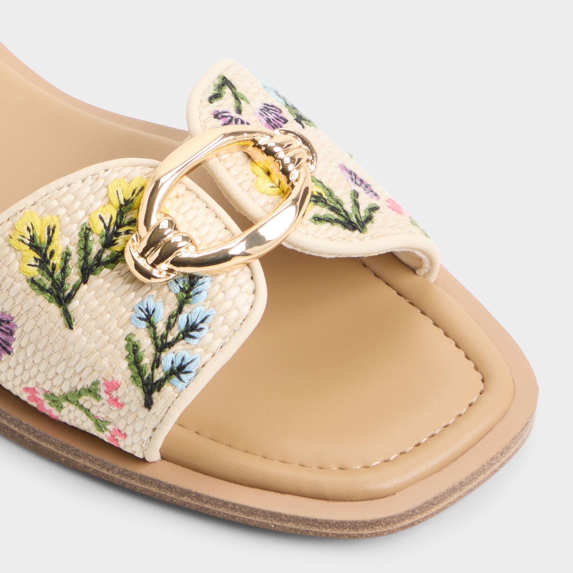 Close-up of the Multi Calelian Flat sandal