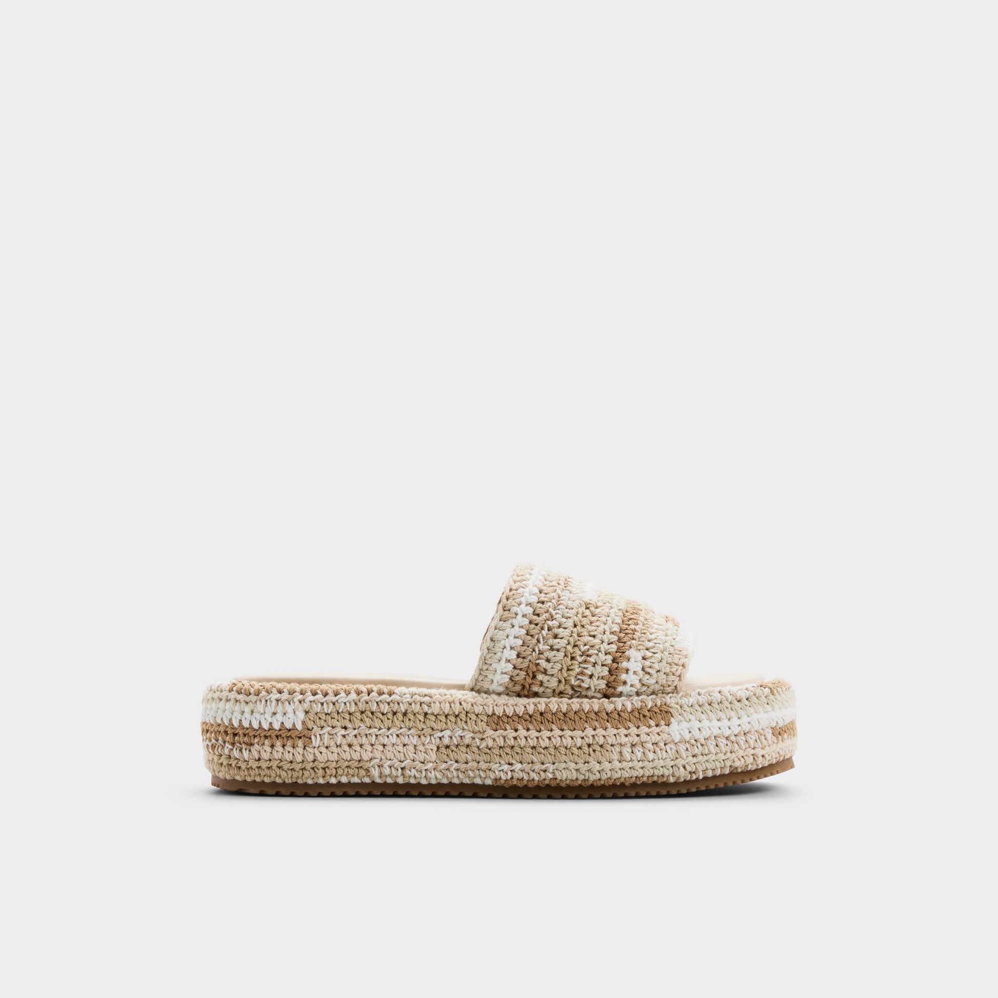 Main View of Beige combo Bohemina Slide sandal for Womens
