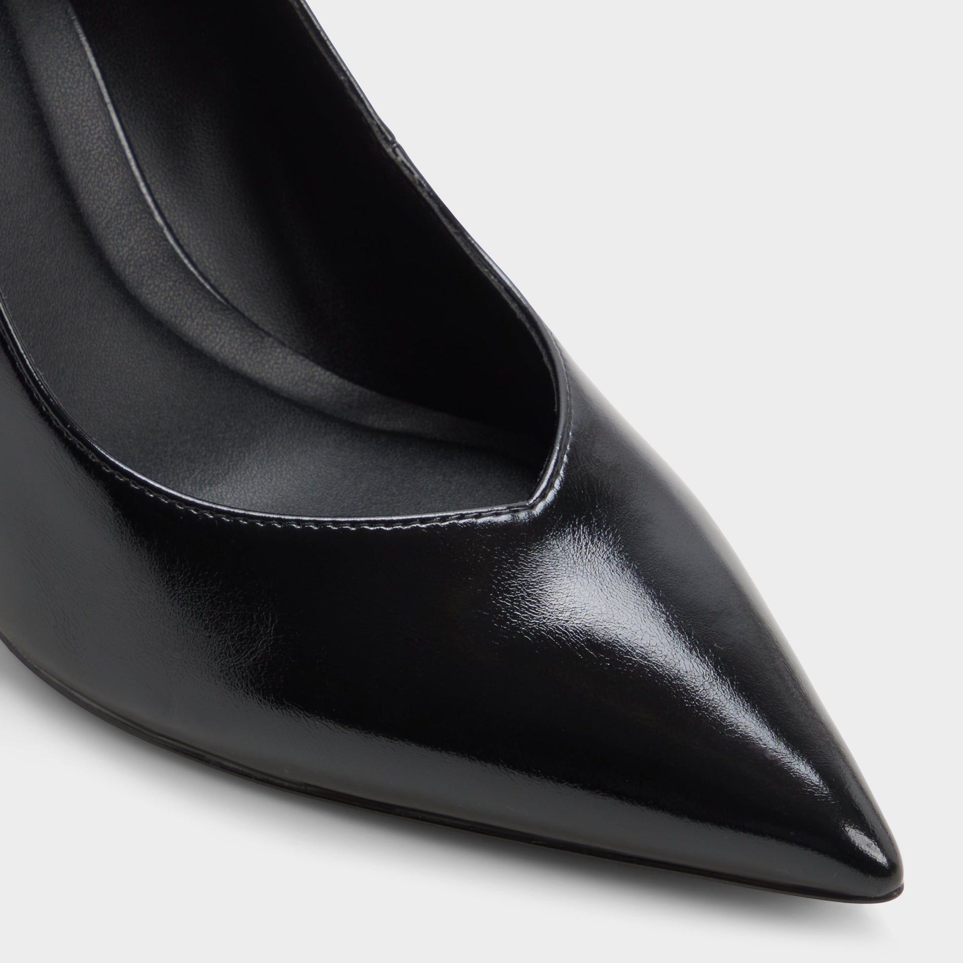 Close-up of the Black Ellena Pump