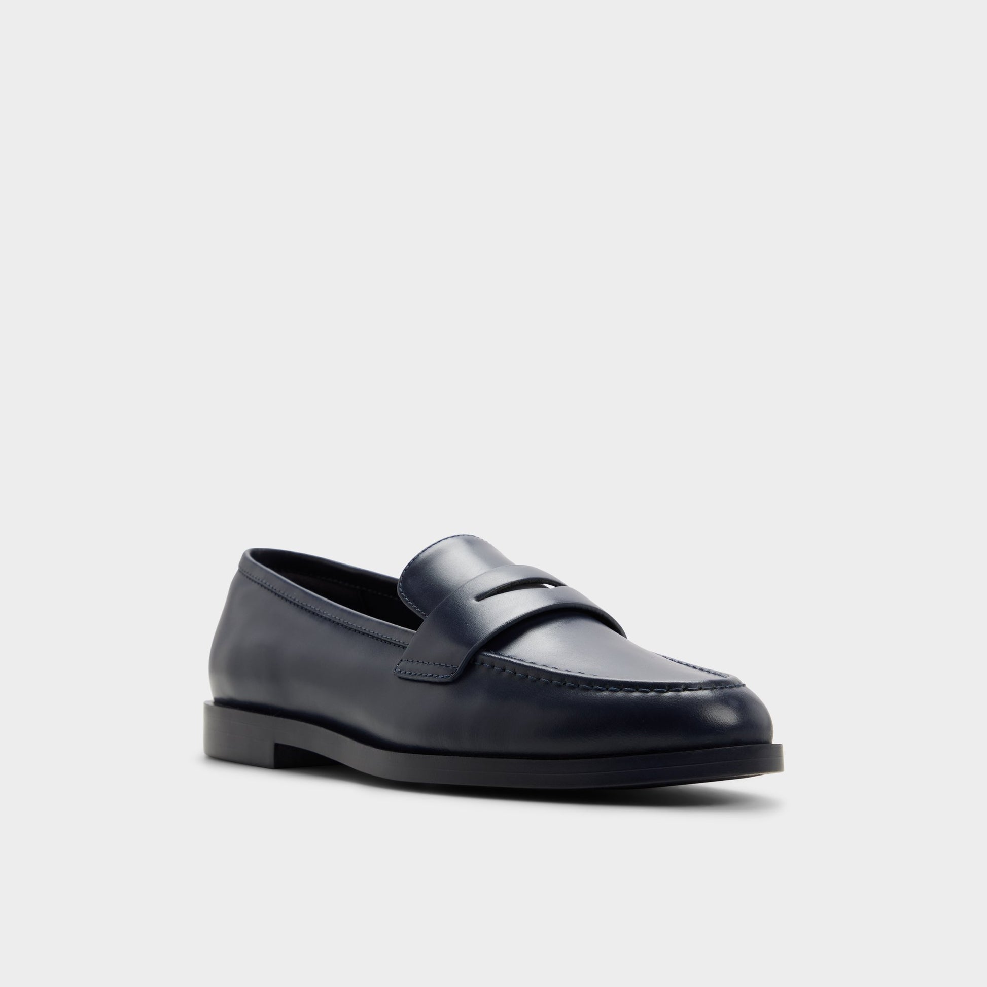 Three-quarter angle of Navy Adaladar Loafer's front side