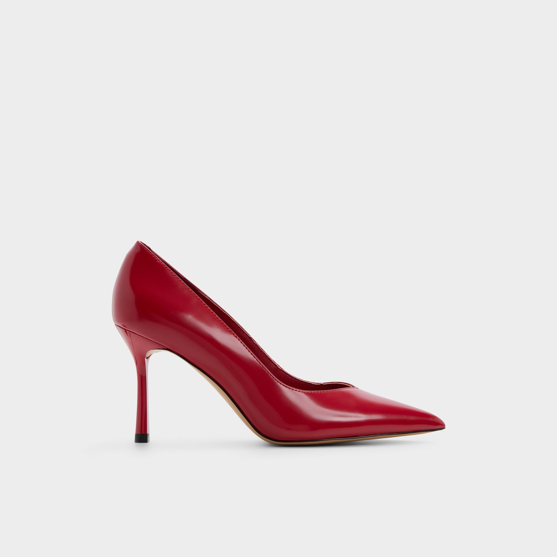 Main View of Red Ellena Pump for Womens