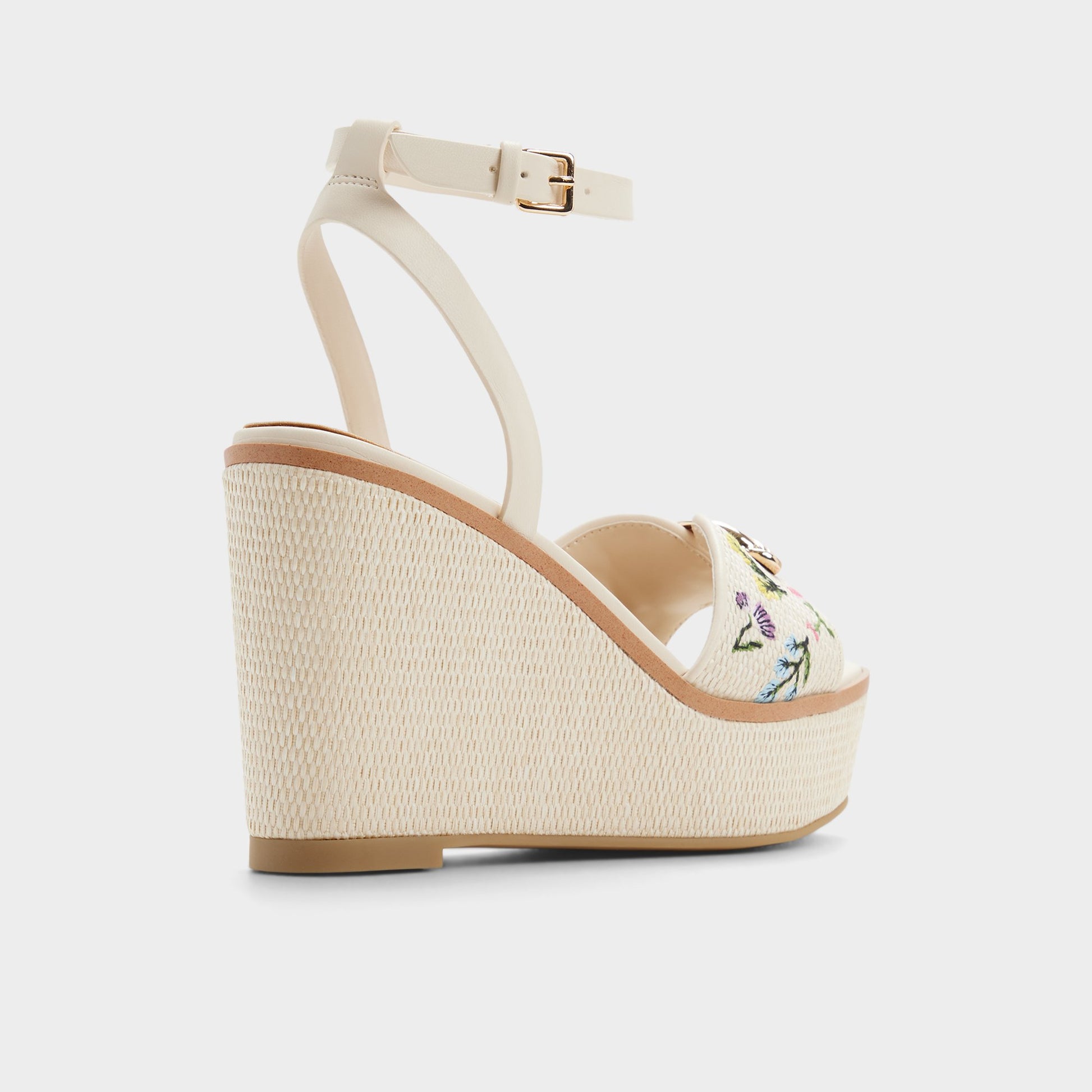 Three-quarter angle of Multi Carrabririel Wedge sandal's back side