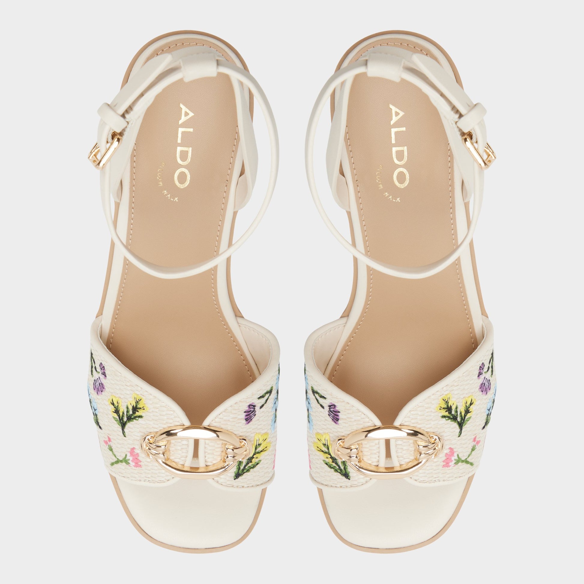 Top-down view of the Multi Carrabririel Wedge sandal