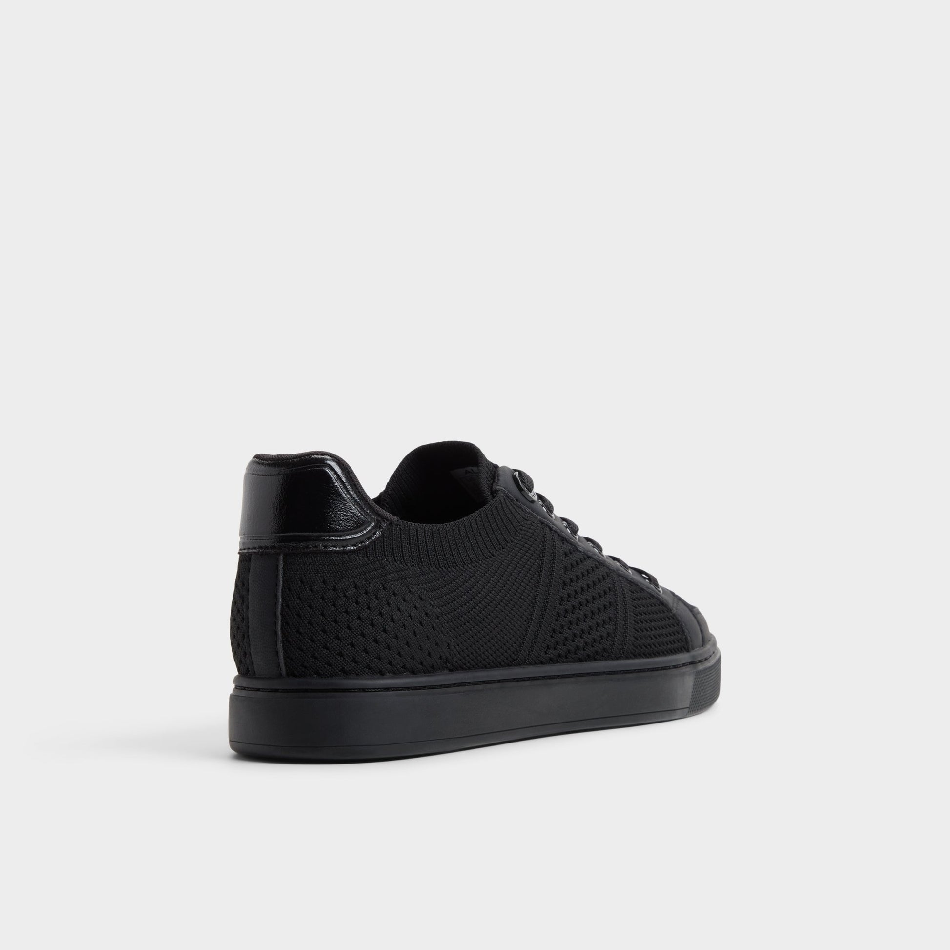 Three-quarter angle of Black Criehar Sneaker's back side