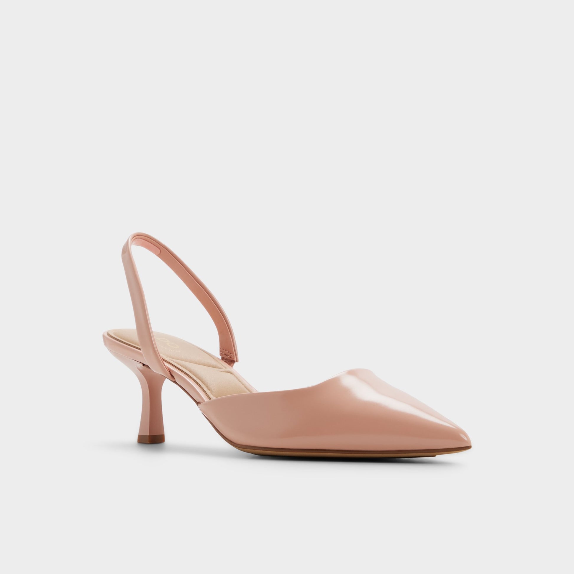 Angle de trois quarts de la face avant de Autre Rose Gavedessi Talon haut à bride arrière