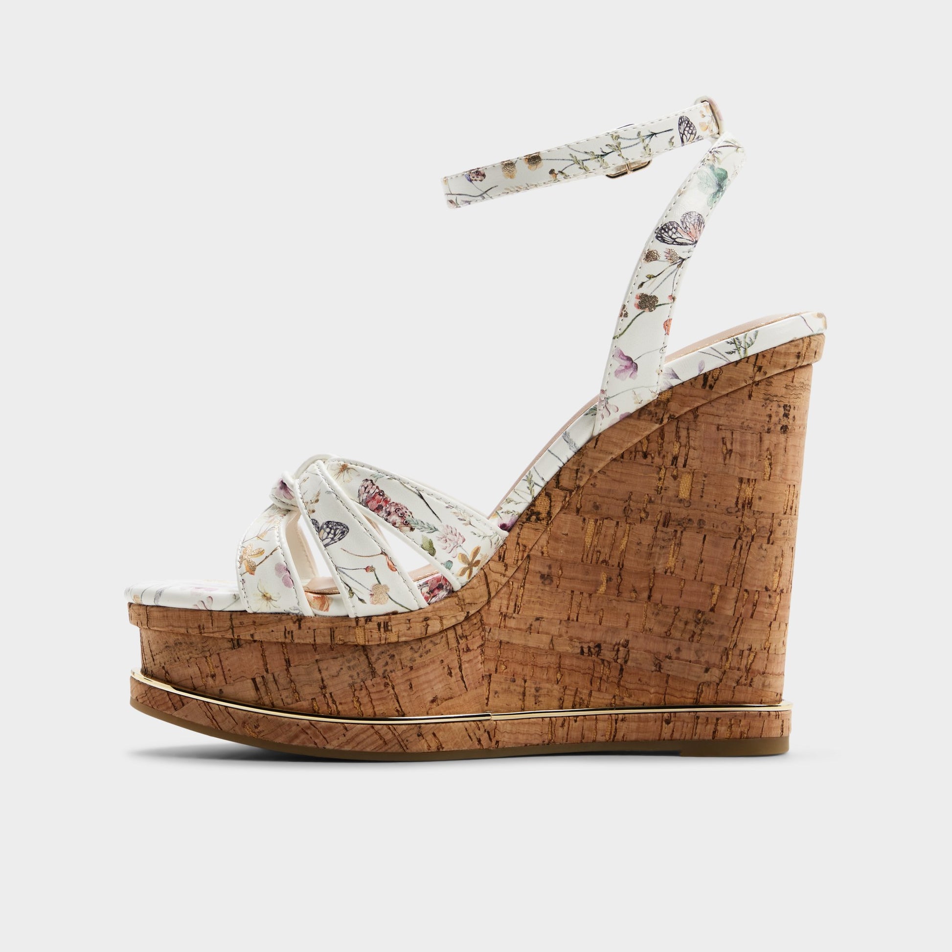 Side view of Multi Esmerie Wedge sandal