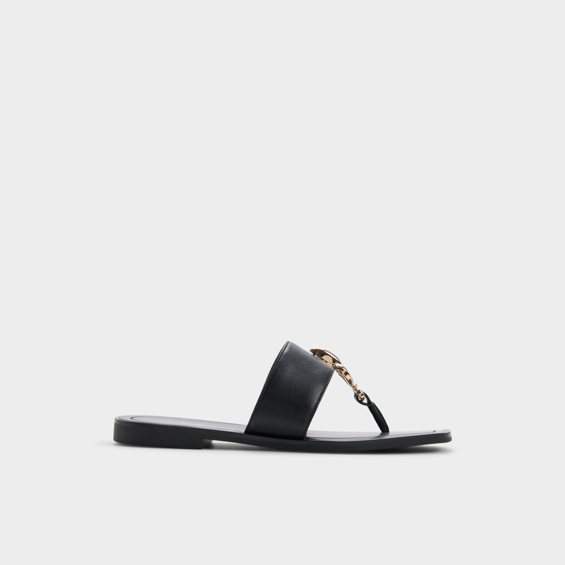 Main View of Black Madaline T-strap sandal for Womens