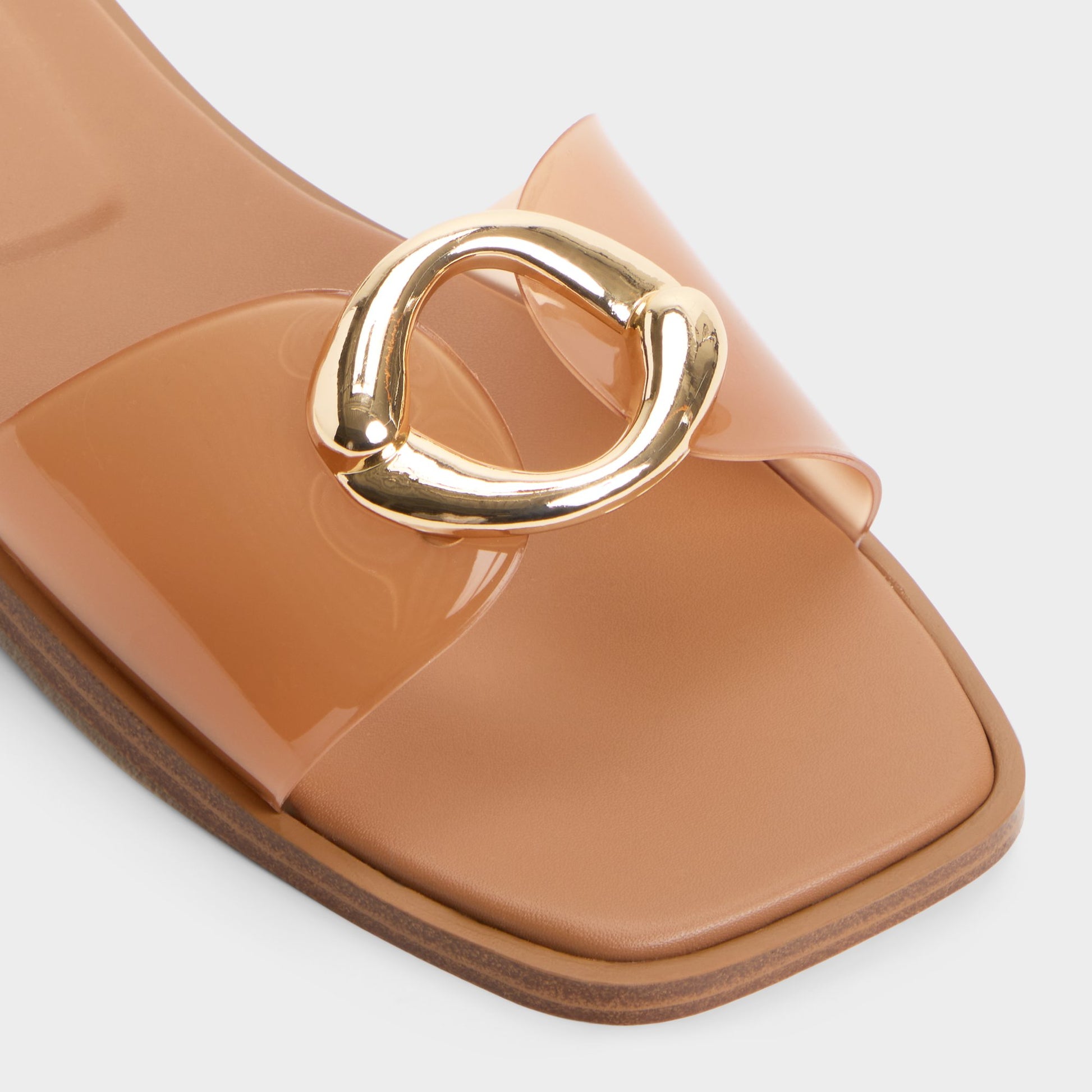 Close-up of the Tan Biggin Slide sandal