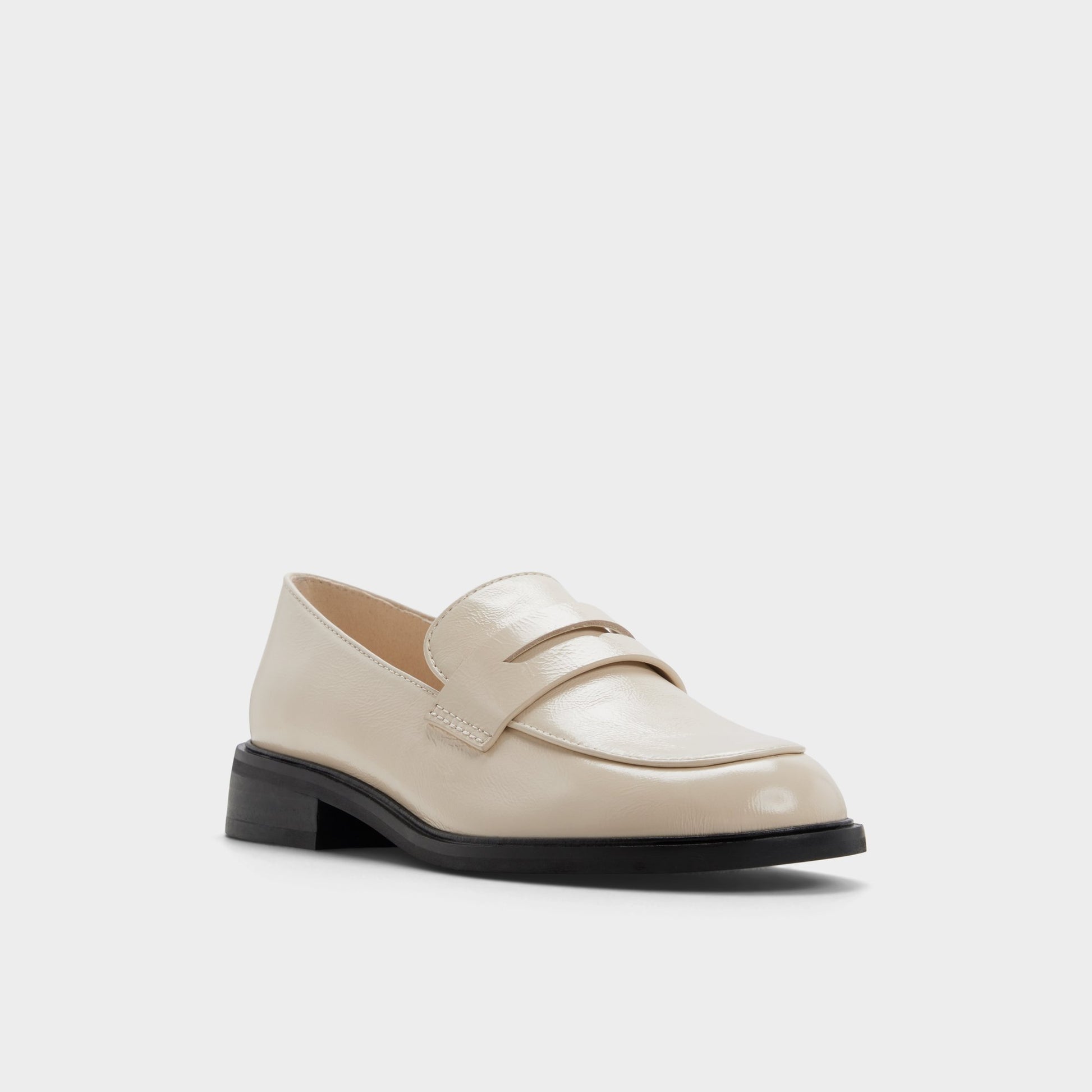 Three-quarter angle of Other white Valera Loafer's front side