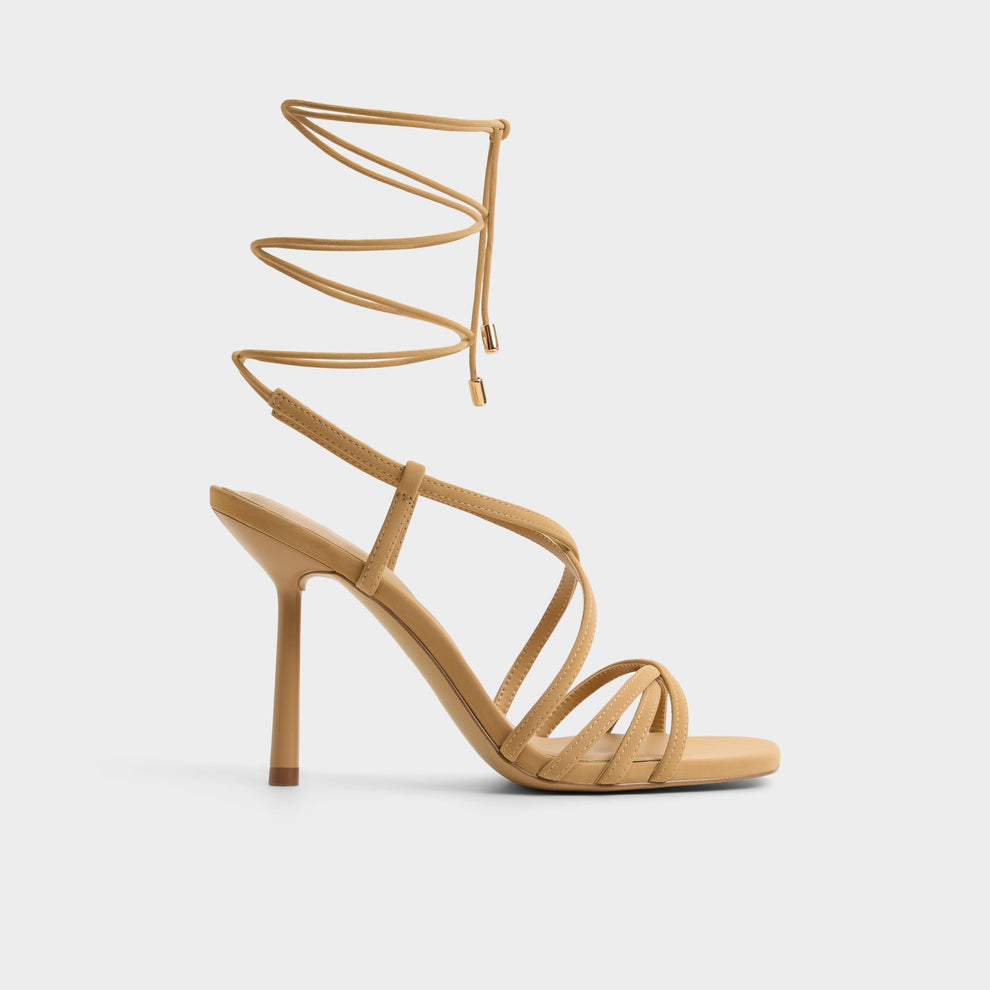 Talyia Women Beige Strappy Heeled Sandal ALDO talyia-women-beige-strappy-heeled-sandal-aldo