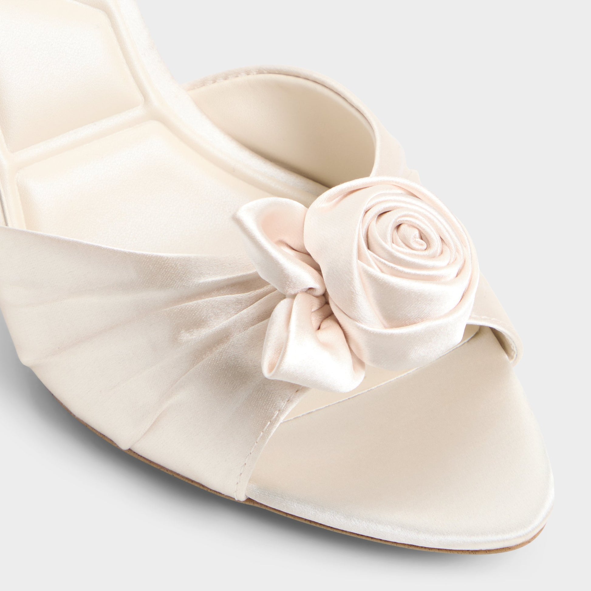 Close-up of the Other white Rosalina Heeled mule