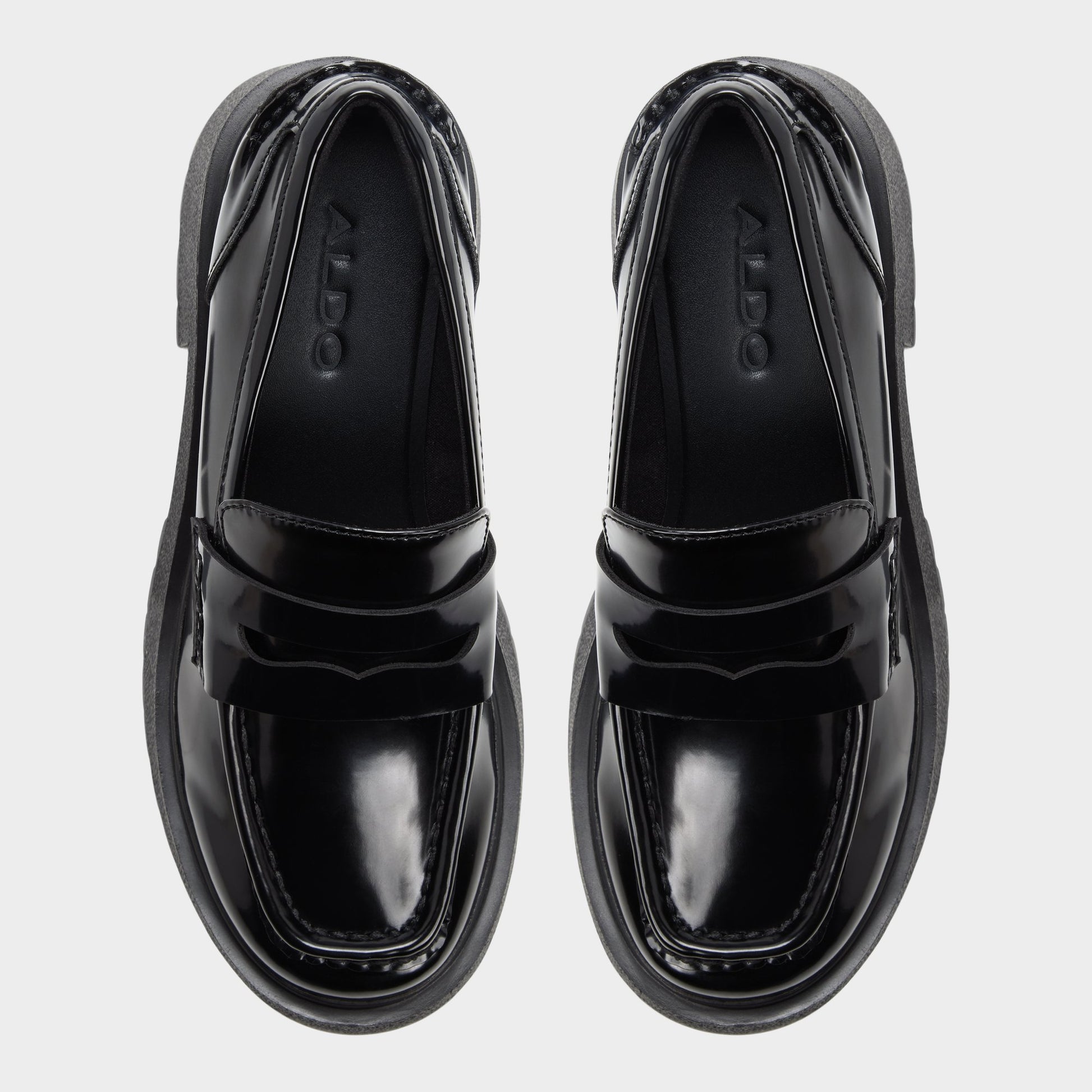Top-down view of the Black Ibae Loafer