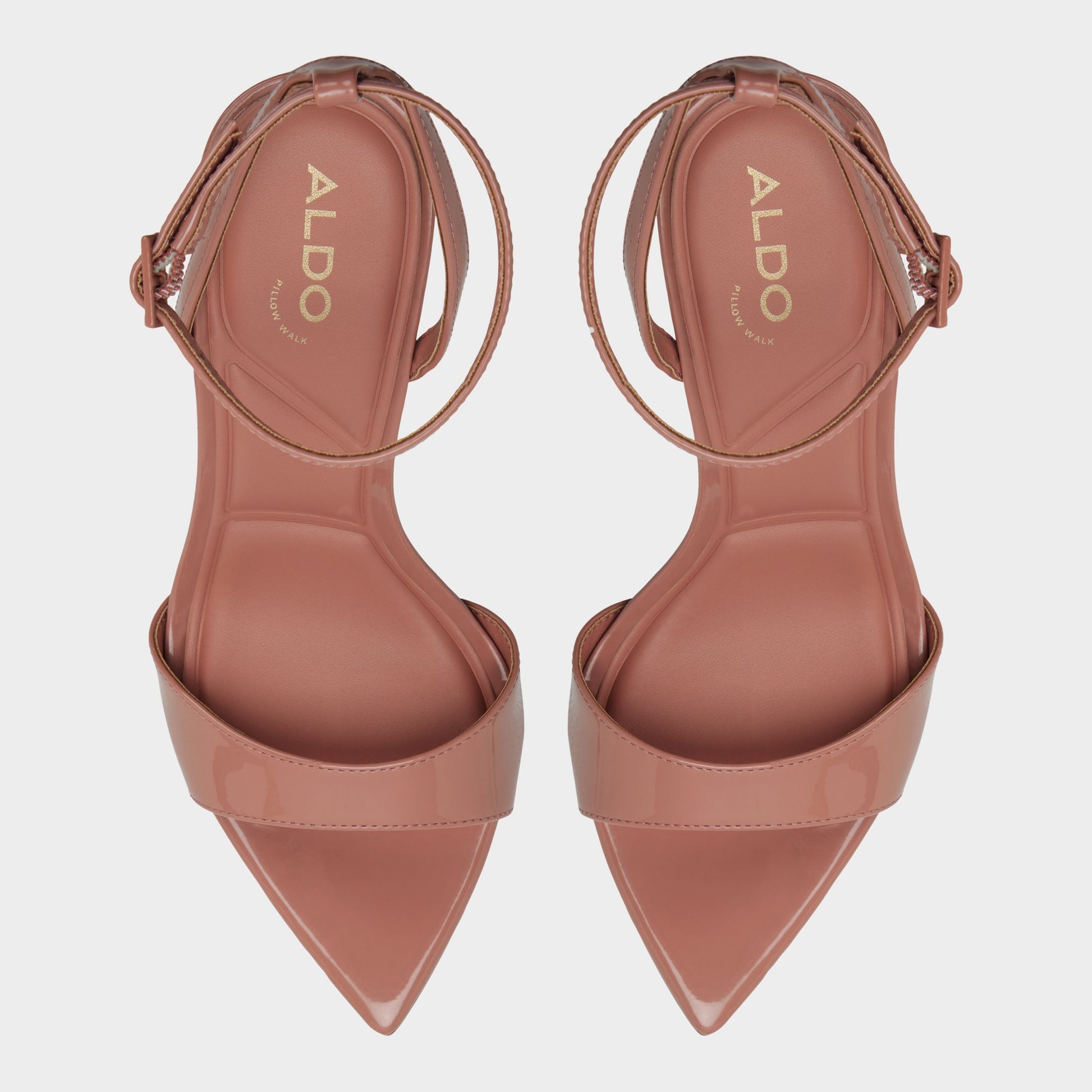 Vue de dessus de la Autre Rose Leandra Sandale à talon haut