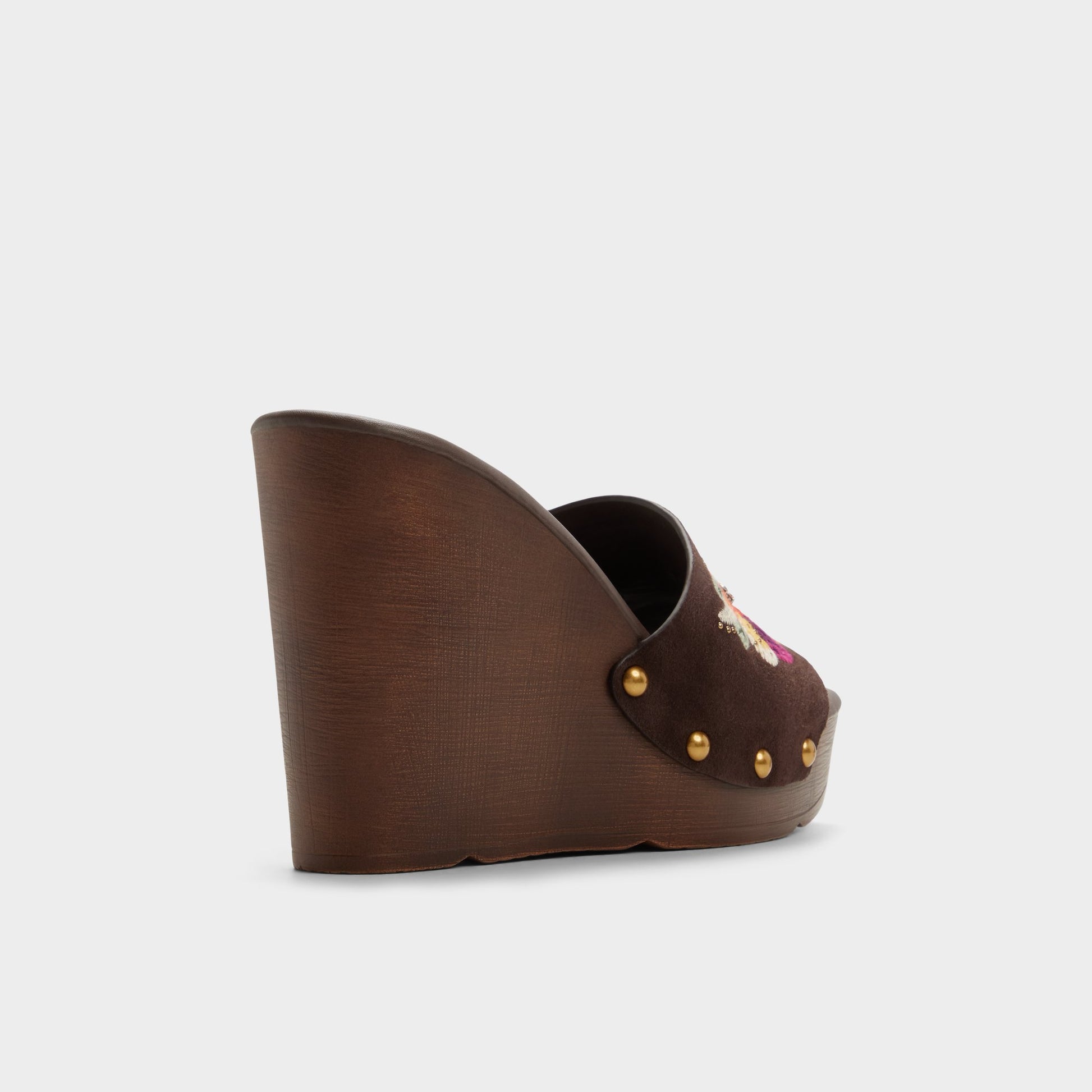 Three-quarter angle of Open brown Grounded 's back side