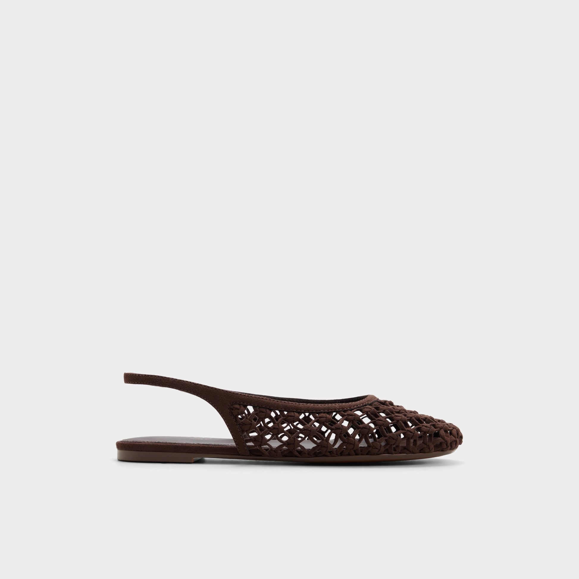 Main View of Dark brown Droplet Slingback ballet flat for Womens