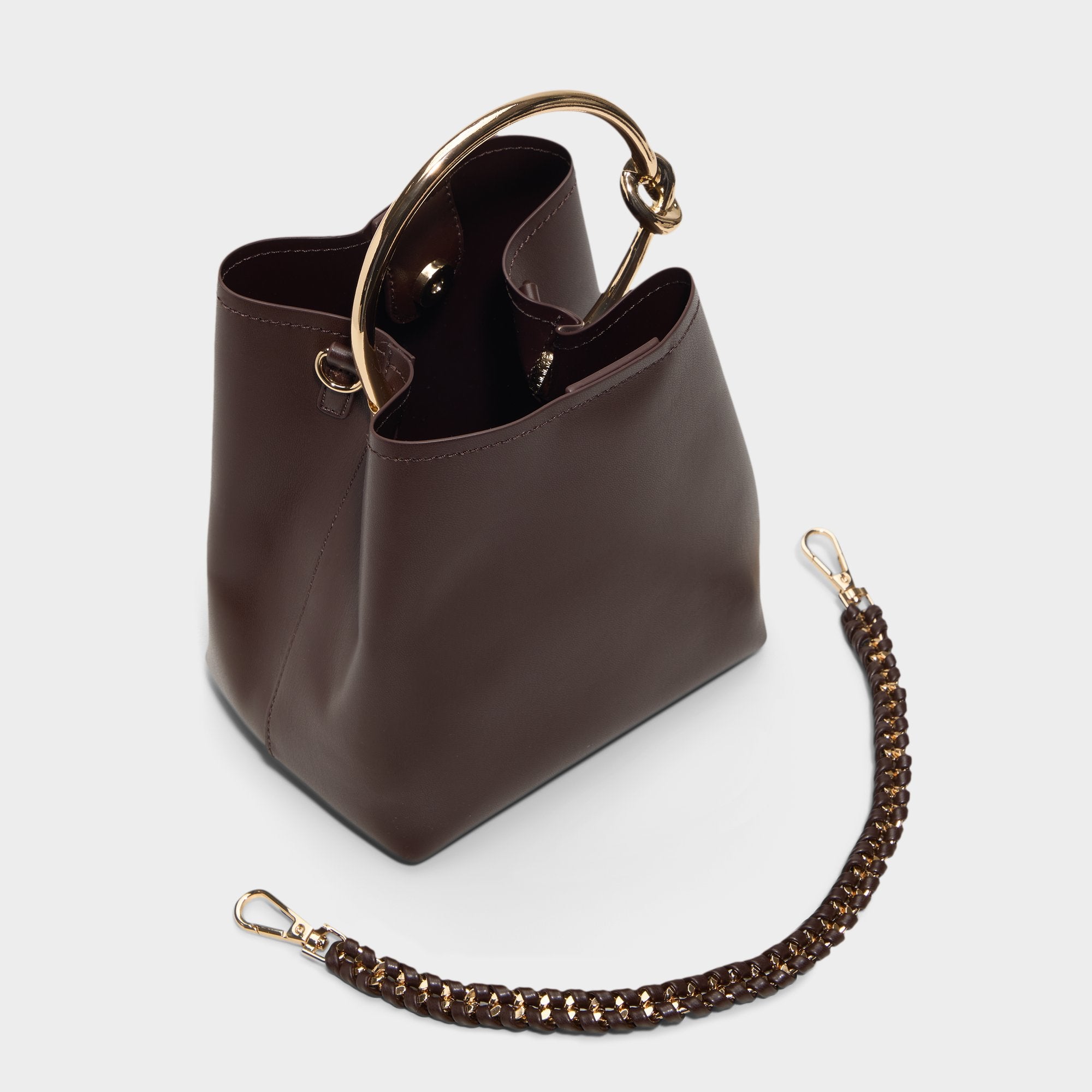 【RANDEBOO】bucket bag (dark brown) Randeboo shoulder bag - Gem