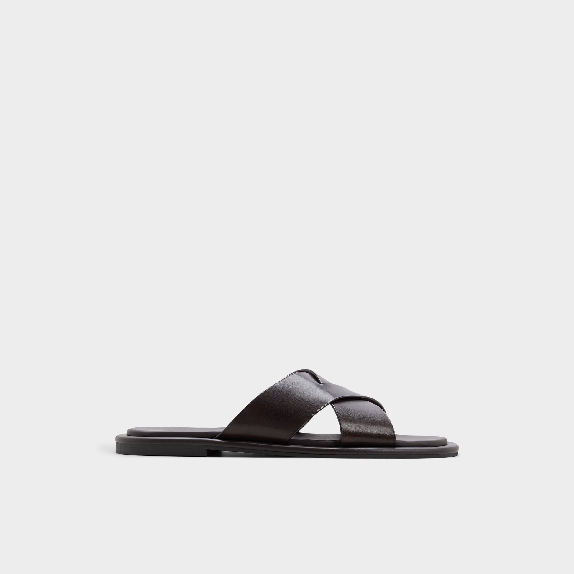 Main View of Dark brown Emris Slide sandal for Mens