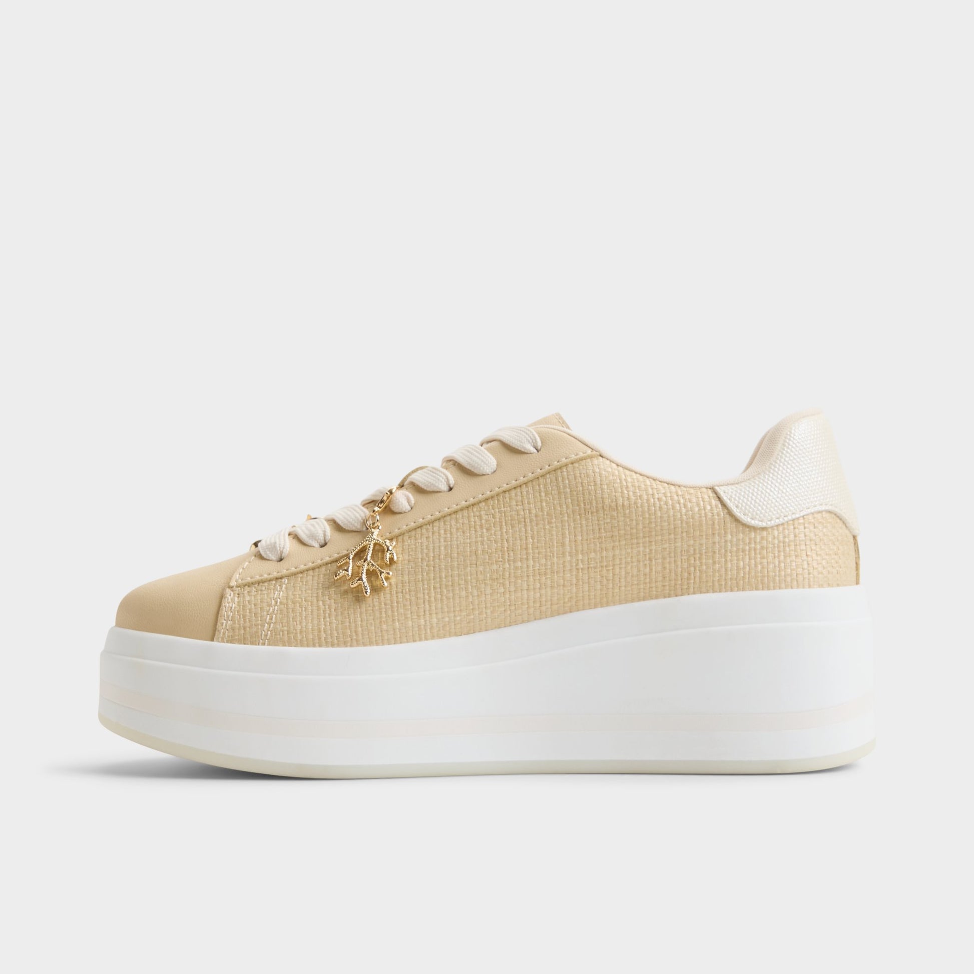 Side view of Natural Solair Sneaker