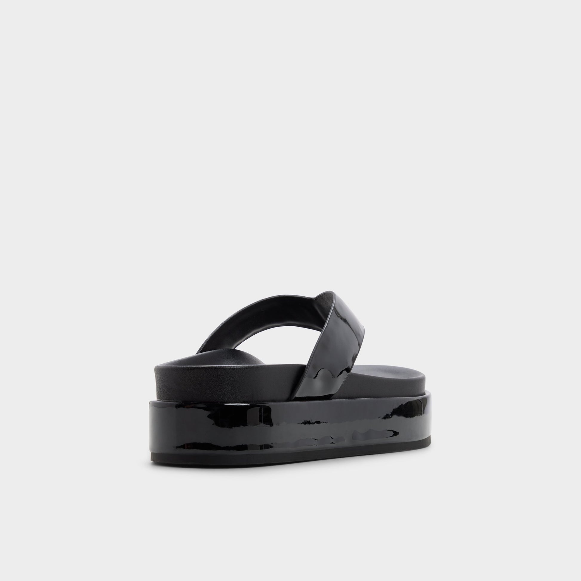 Three-quarter angle of Black Mist Flip flop's back side