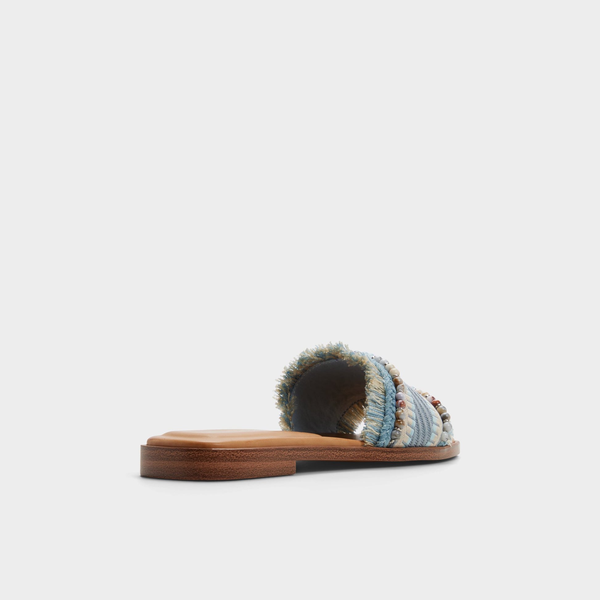 Three-quarter angle of Other blue Aurana Slide sandal's back side
