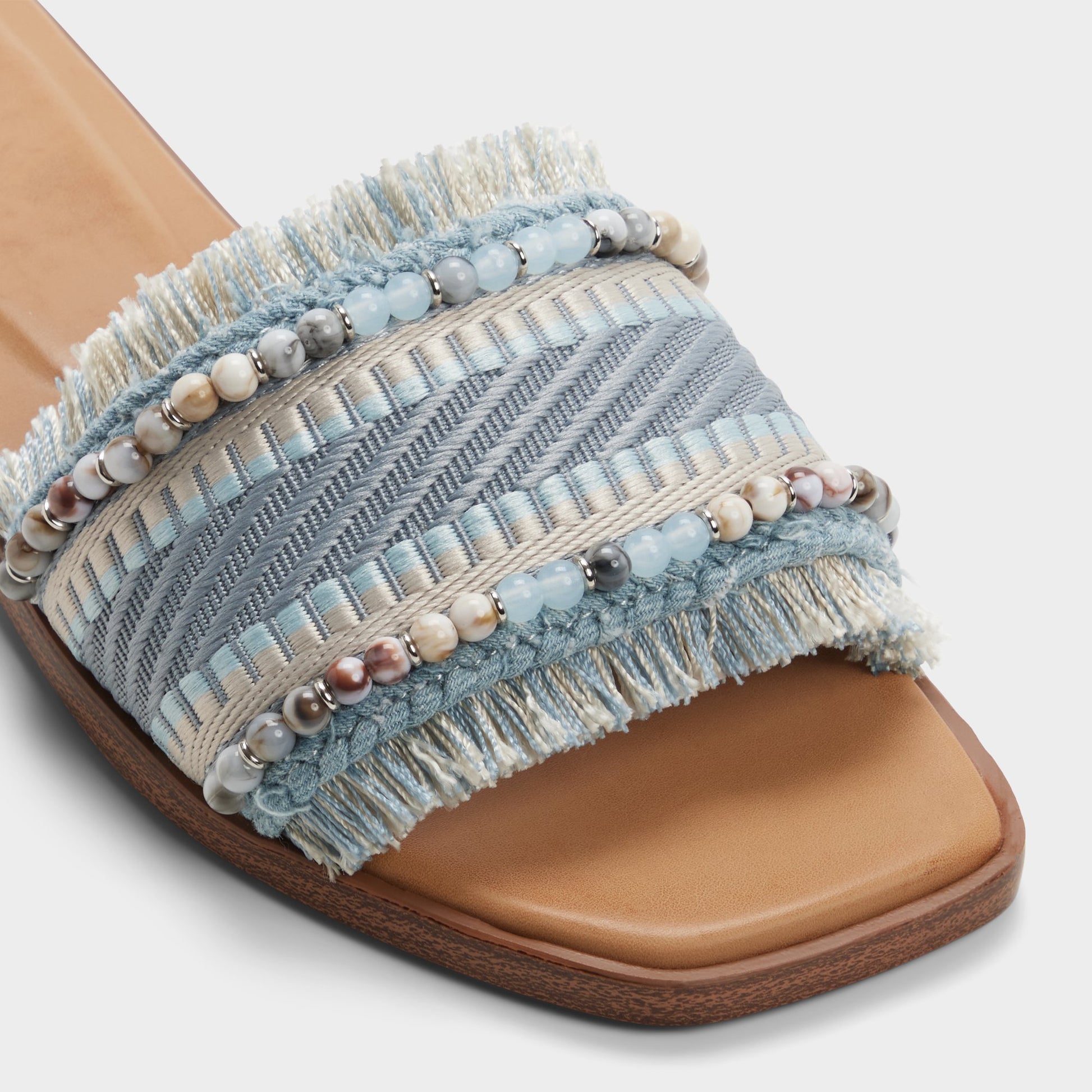 Close-up of the Other blue Aurana Slide sandal