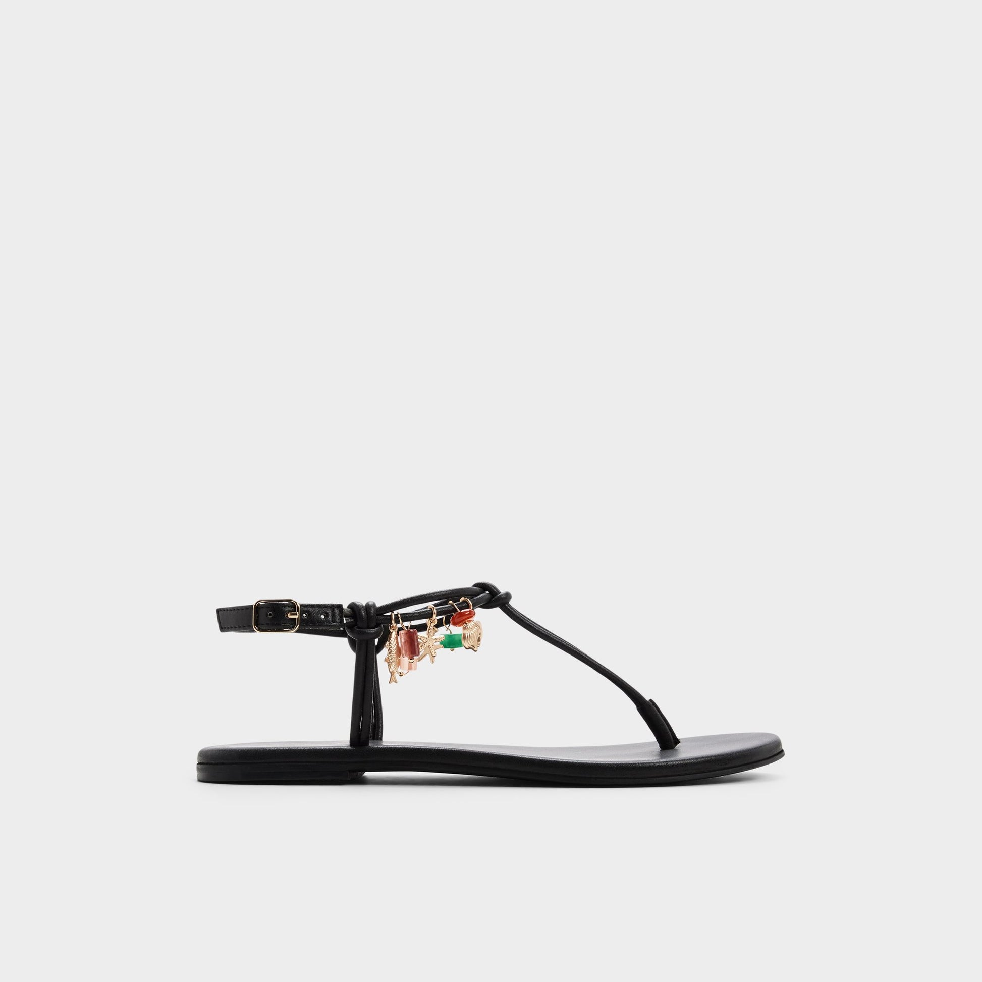 Main View of Black Seajewels T-strap sandal for Womens