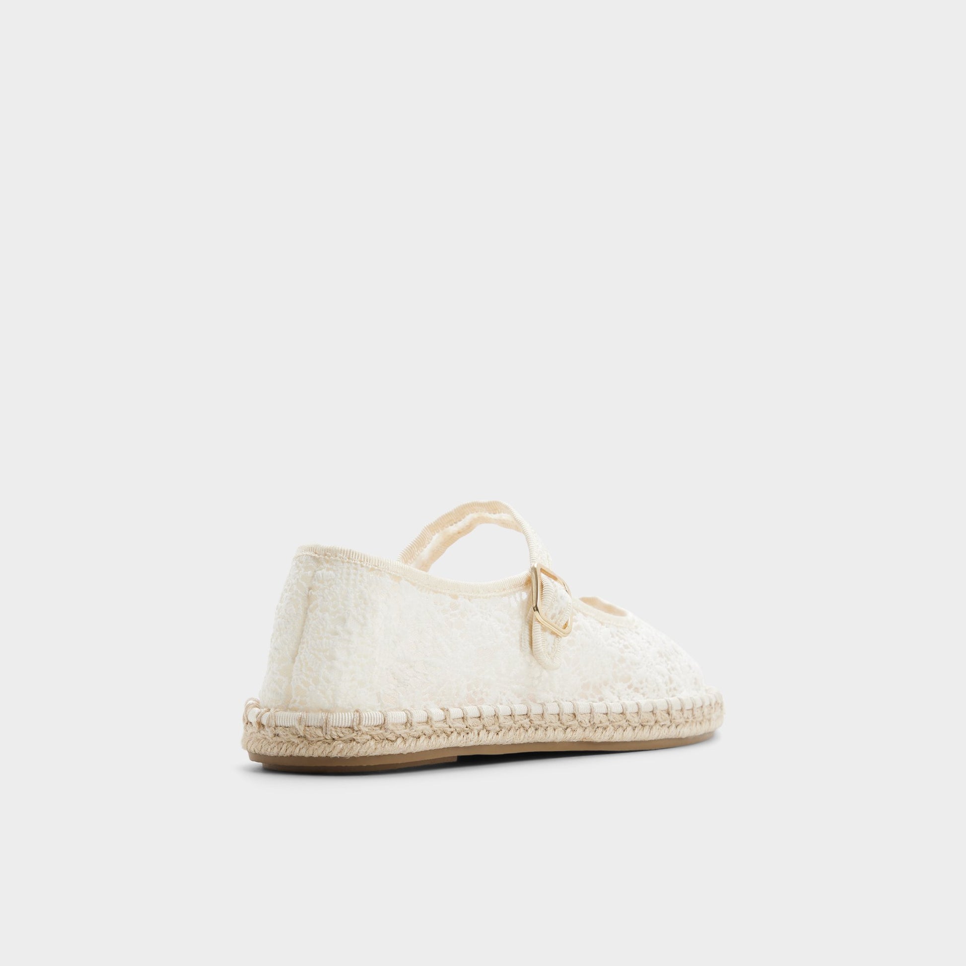 Three-quarter angle of White/bone Alisse Ballerina's back side