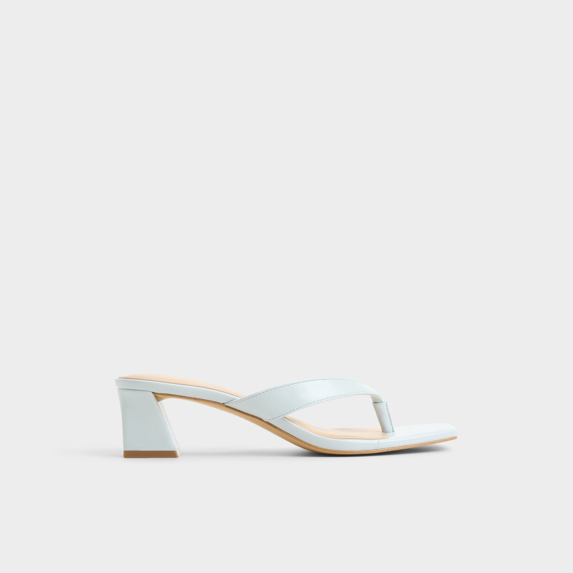 Main View of Other blue Hazy Block heeled thong sandal for Womens
