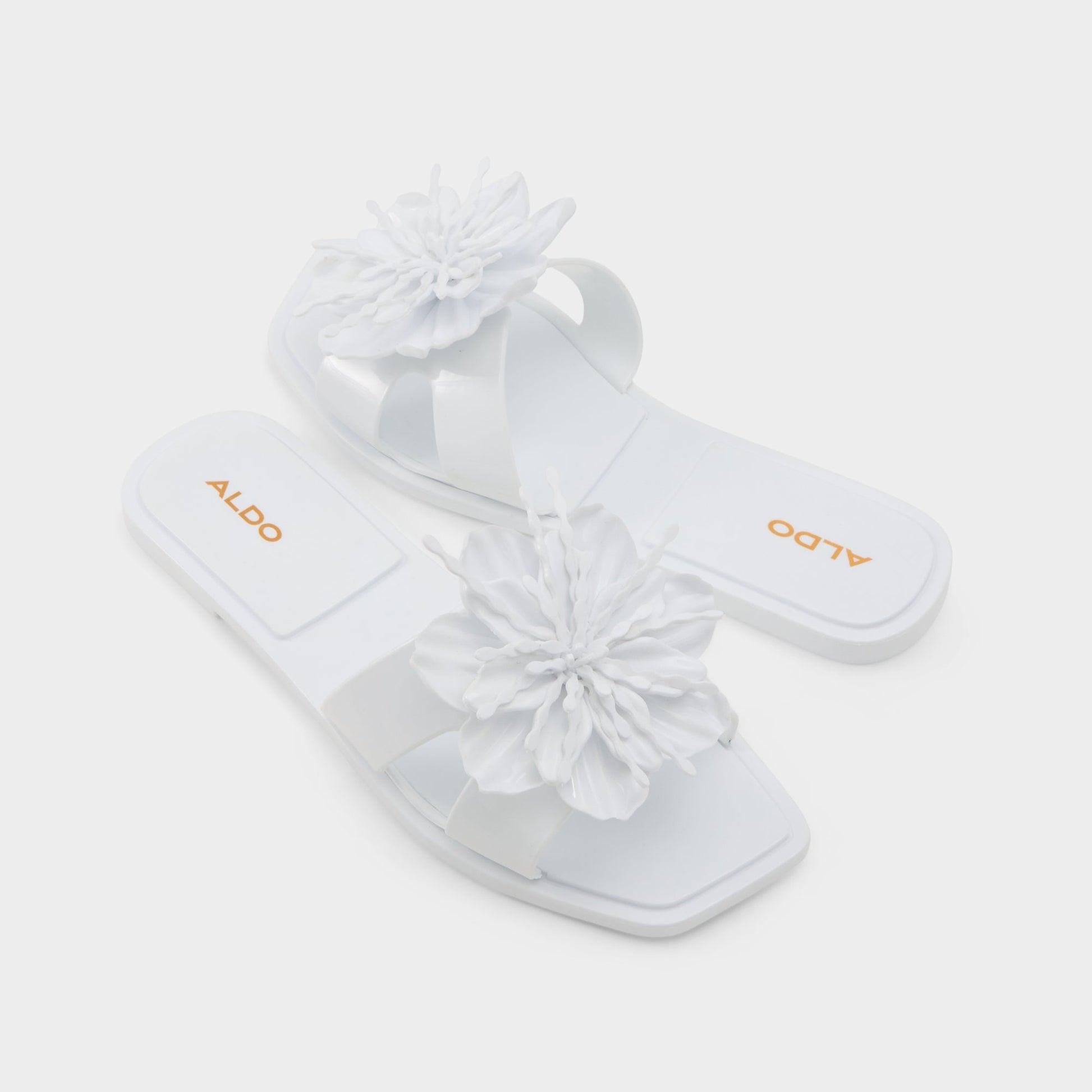 Main View of White Darlia Jelly sandal for Womens